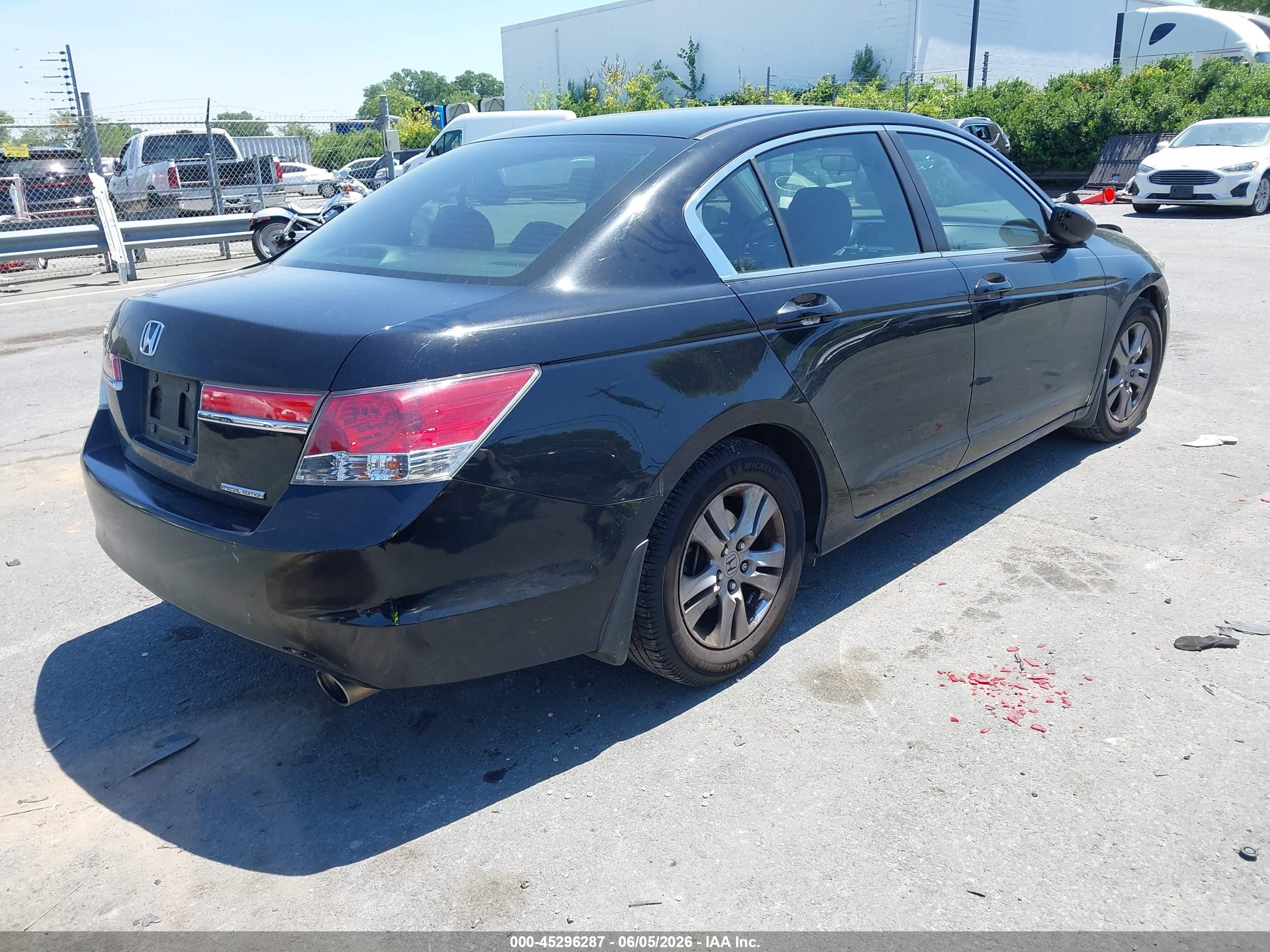 2012 Honda Accord 2.4 Se Black vin: 1HGCP2F6XCA044913