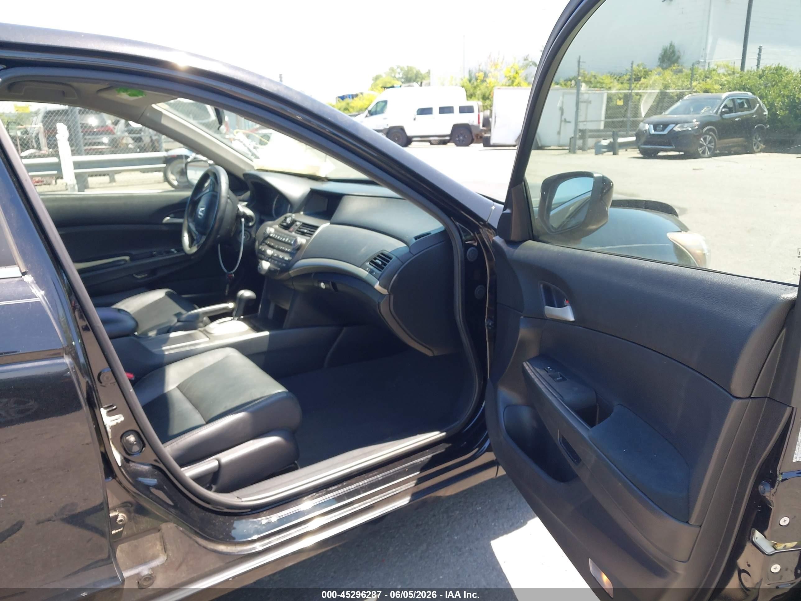 2012 Honda Accord 2.4 Se Black vin: 1HGCP2F6XCA044913