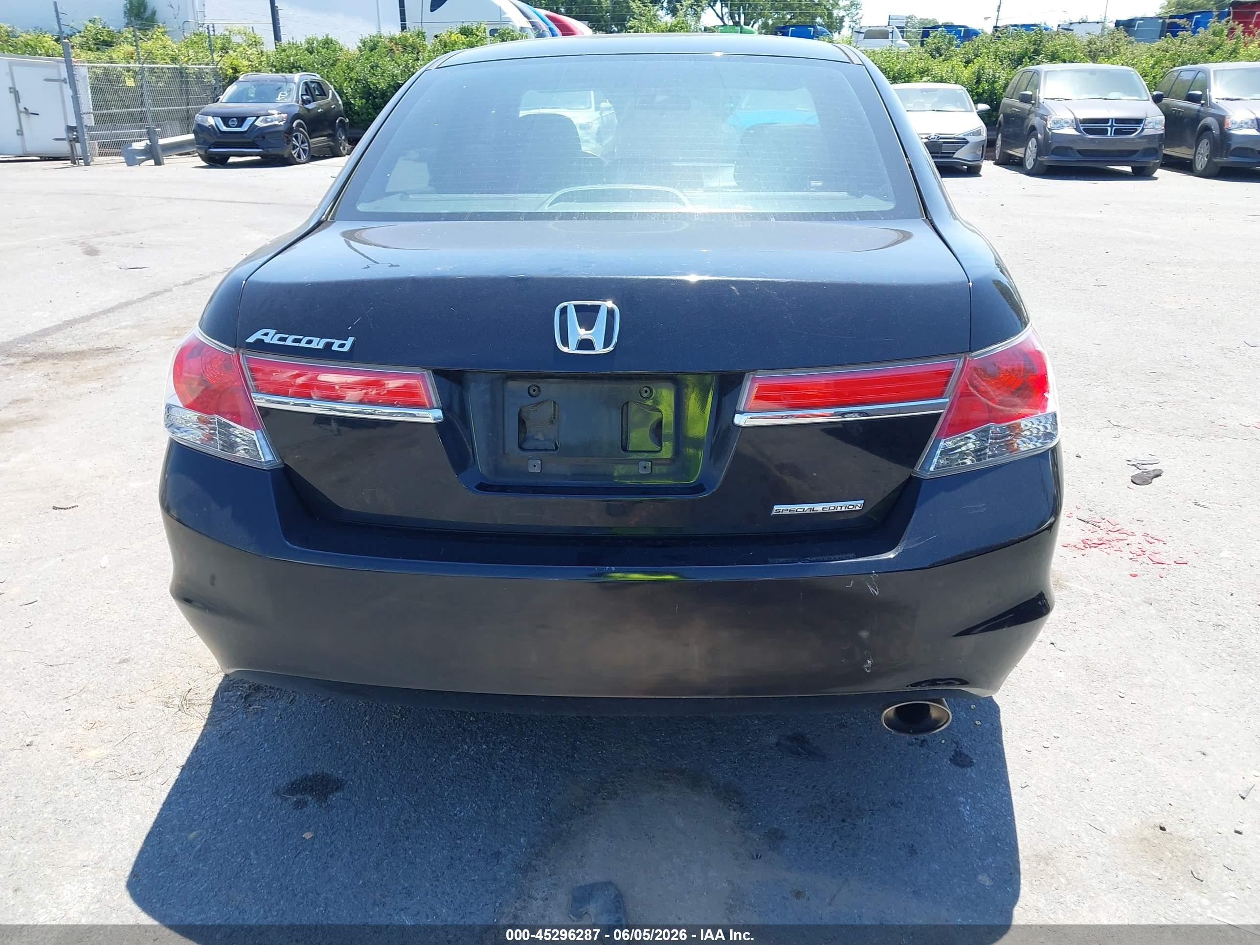 2012 Honda Accord 2.4 Se Black vin: 1HGCP2F6XCA044913