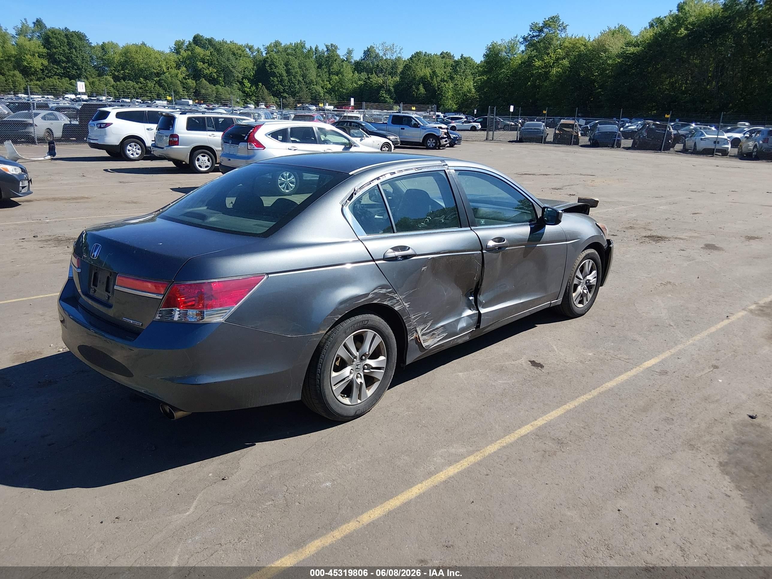 2012 Honda Accord 2.4 Se Silver vin: 1HGCP2F6XCA050808