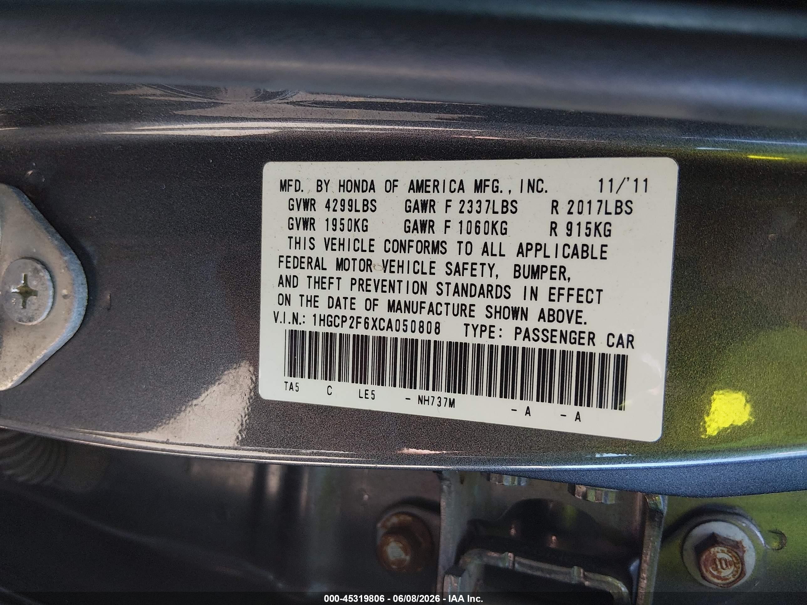 2012 Honda Accord 2.4 Se Silver vin: 1HGCP2F6XCA050808