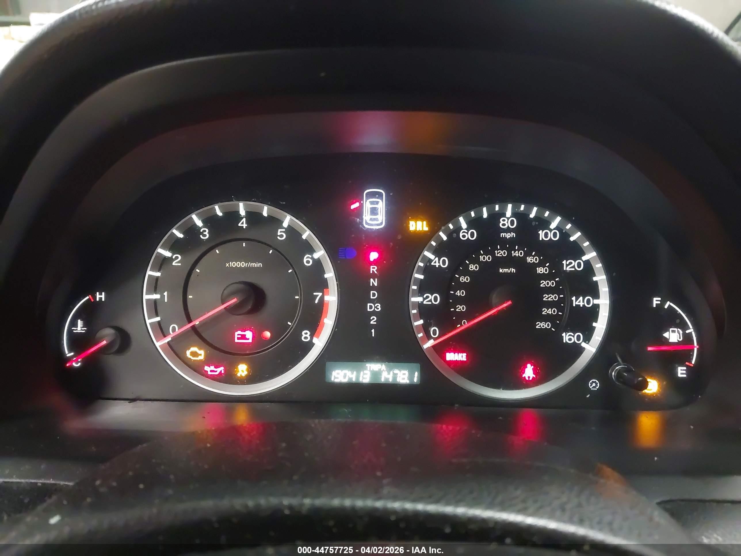 2012 Honda Accord 2.4 Se Серый vin: 1HGCP2F6XCA057094