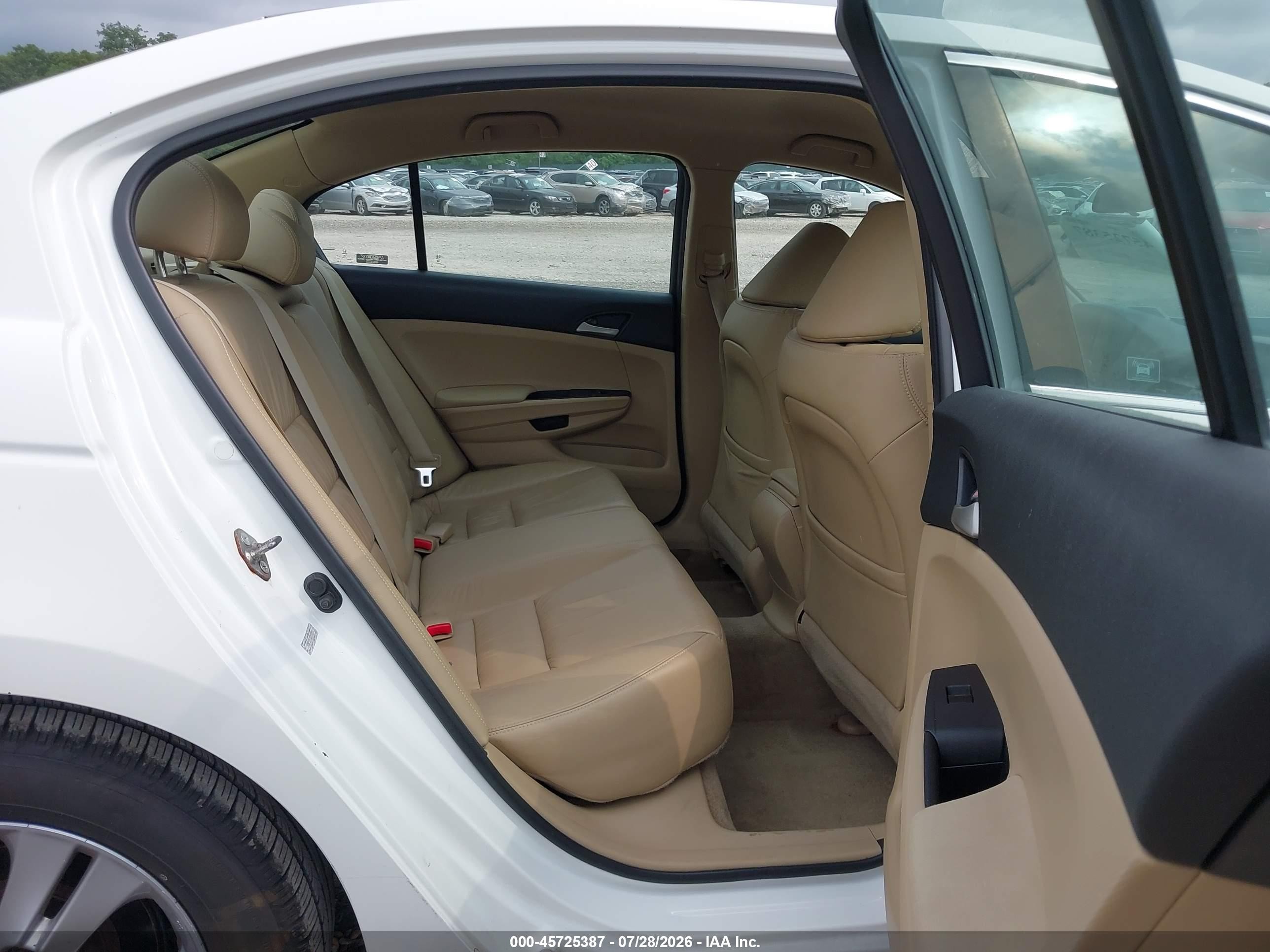 2012 Honda Accord 2.4 Se White vin: 1HGCP2F6XCA078446