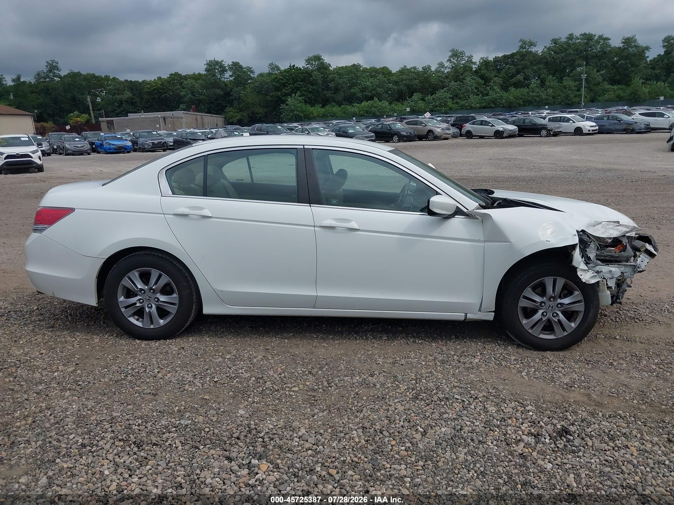 2012 Honda Accord 2.4 Se White vin: 1HGCP2F6XCA078446