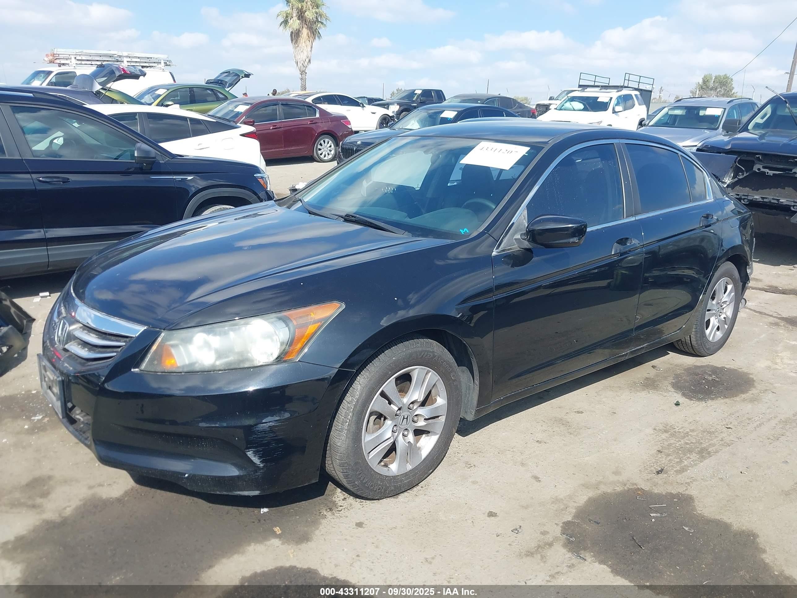 2012 Honda Accord 2.4 Se Black vin: 1HGCP2F6XCA094419
