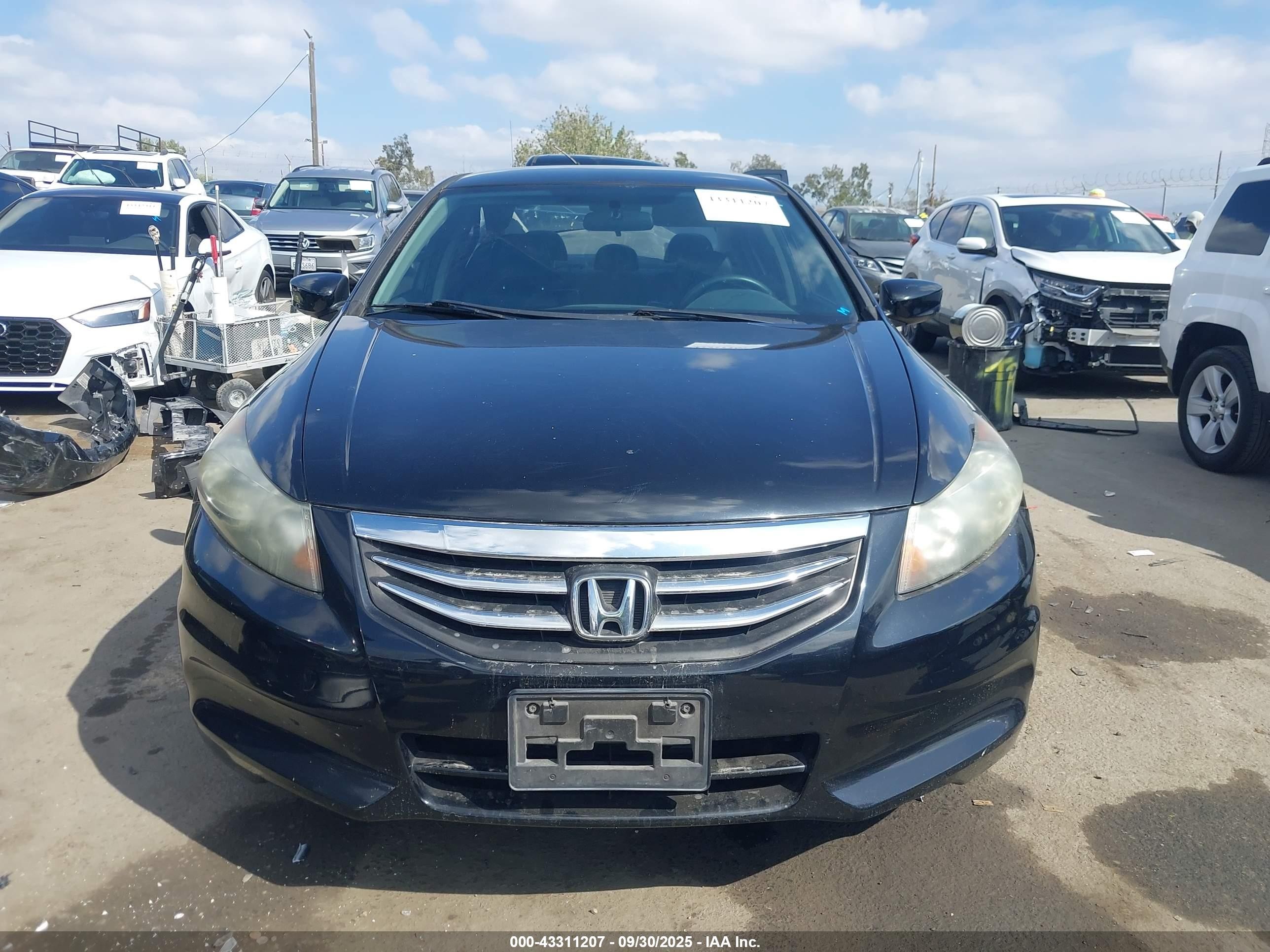 2012 Honda Accord 2.4 Se Black vin: 1HGCP2F6XCA094419