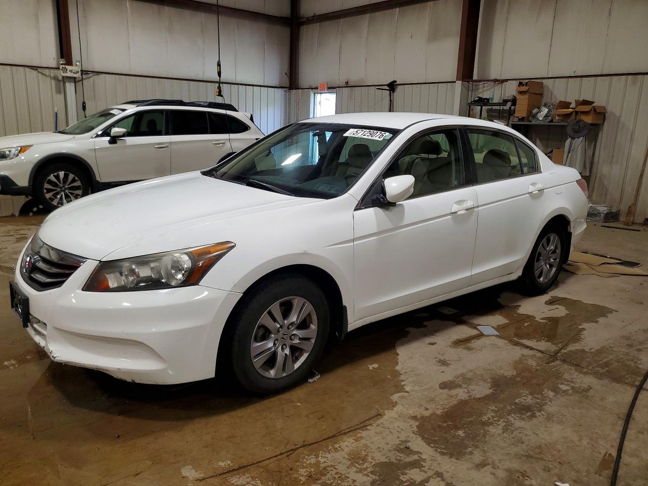 2012 Honda Accord Se White vin: 1HGCP2F6XCA108156
