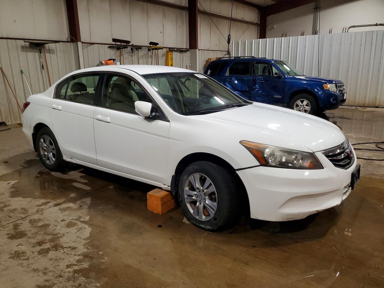 2012 Honda Accord Se White vin: 1HGCP2F6XCA108156