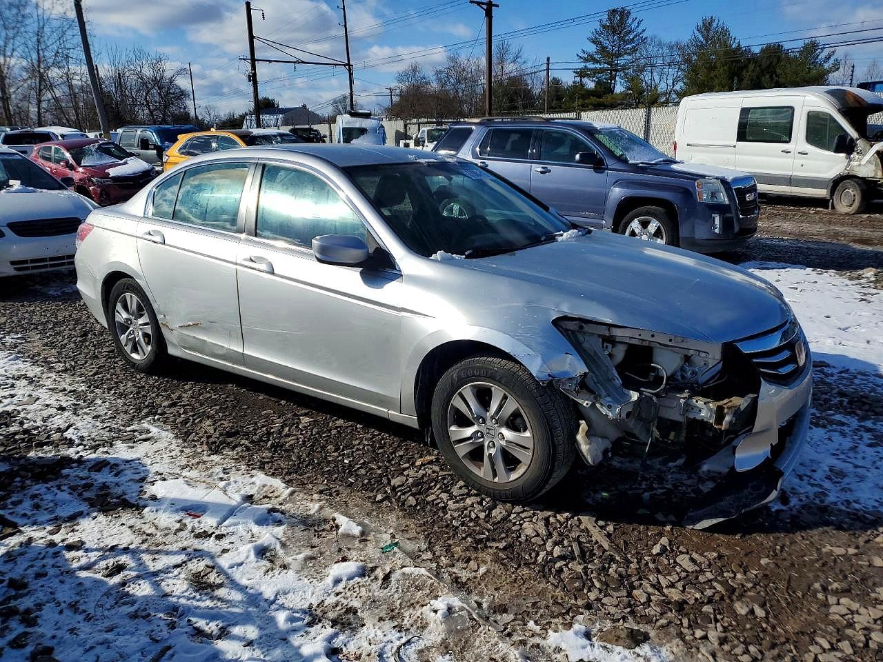 2012 Honda Accord Se Silver vin: 1HGCP2F6XCA112353
