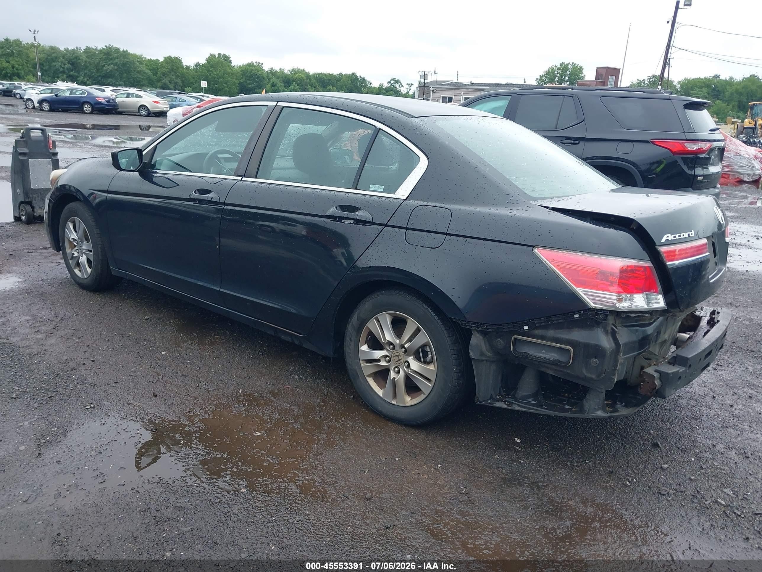 2012 Honda Accord 2.4 Se Black vin: 1HGCP2F6XCA138421