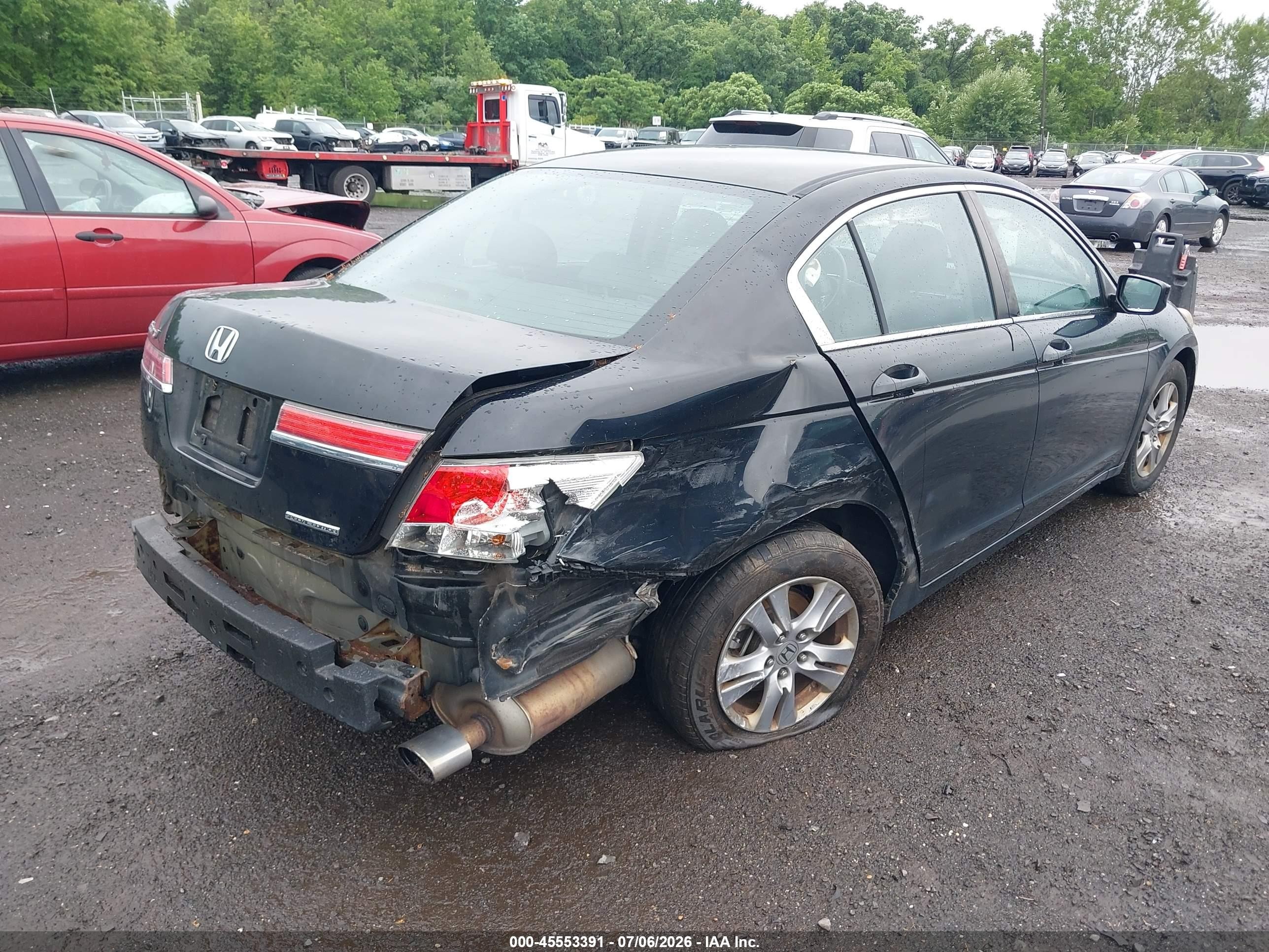 2012 Honda Accord 2.4 Se Black vin: 1HGCP2F6XCA138421