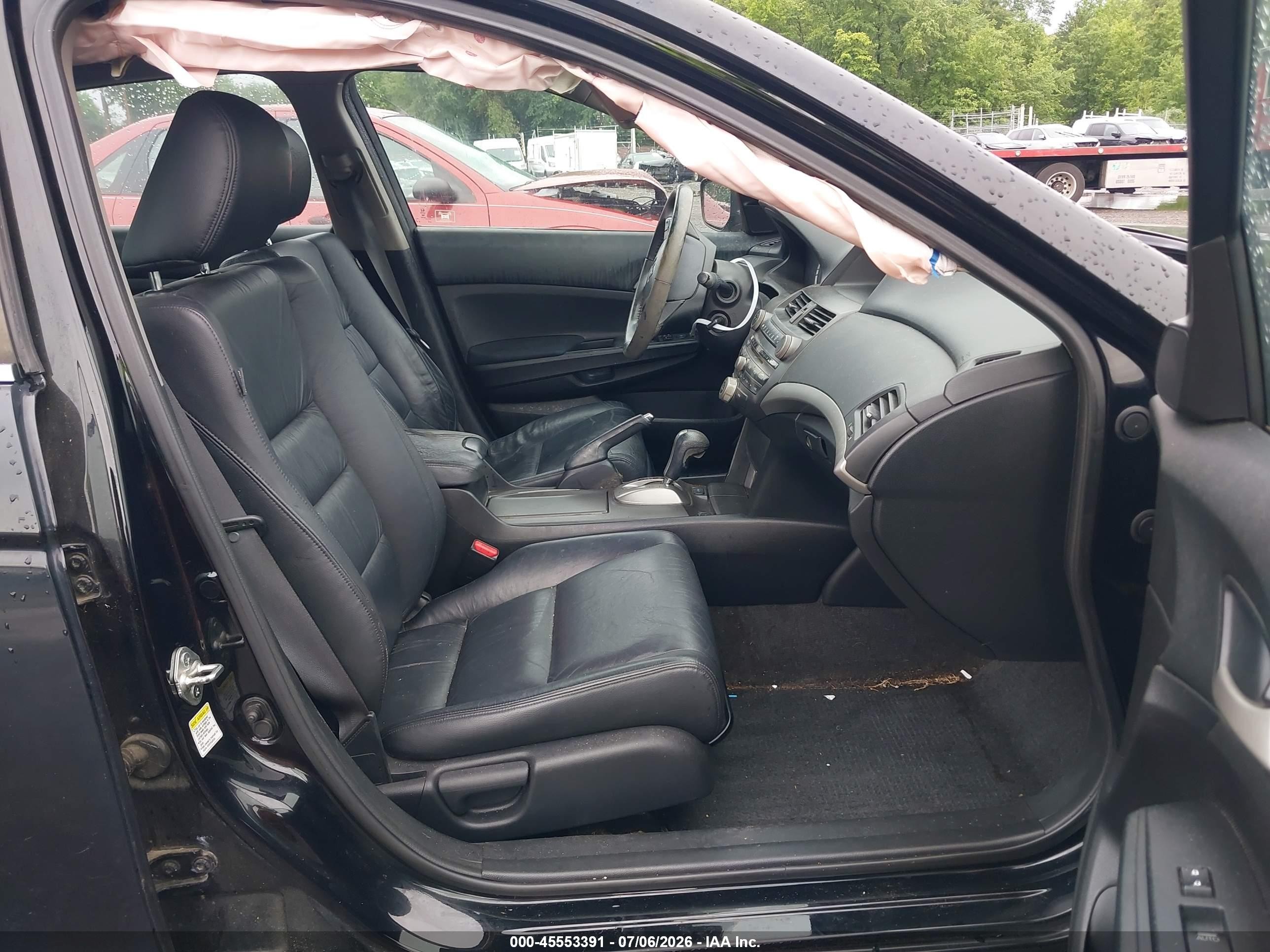 2012 Honda Accord 2.4 Se Black vin: 1HGCP2F6XCA138421