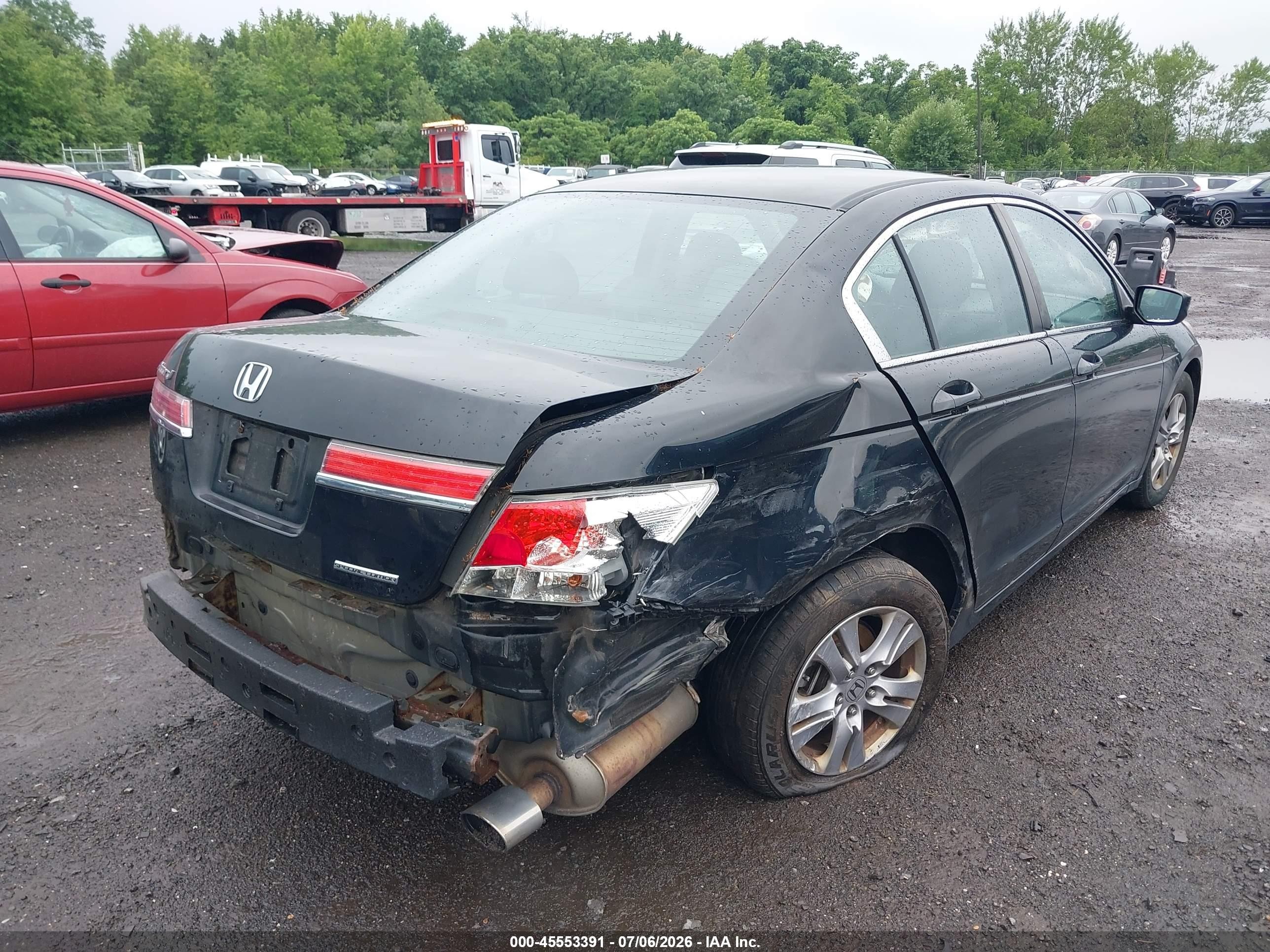 2012 Honda Accord 2.4 Se Black vin: 1HGCP2F6XCA138421