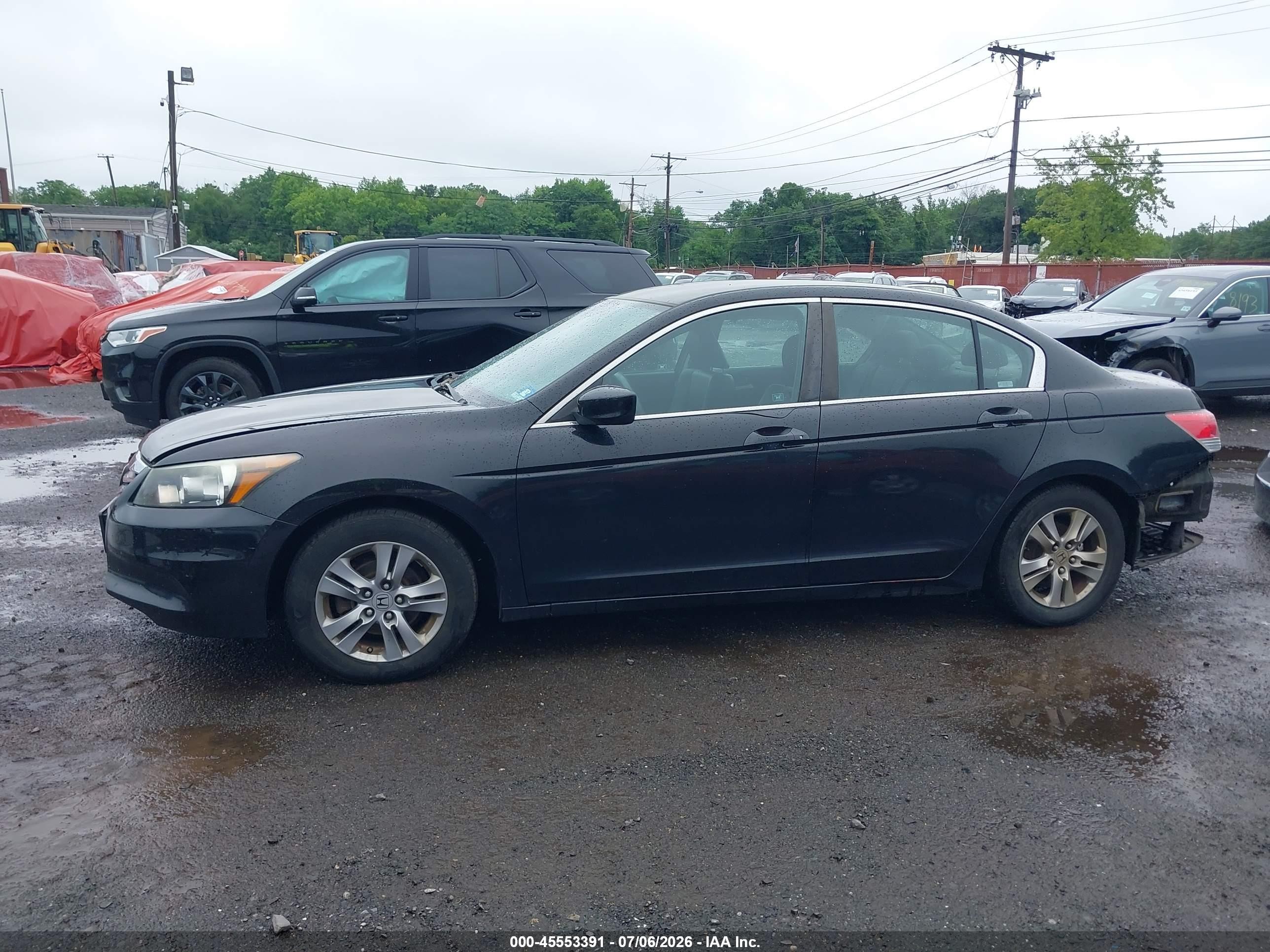 2012 Honda Accord 2.4 Se Black vin: 1HGCP2F6XCA138421