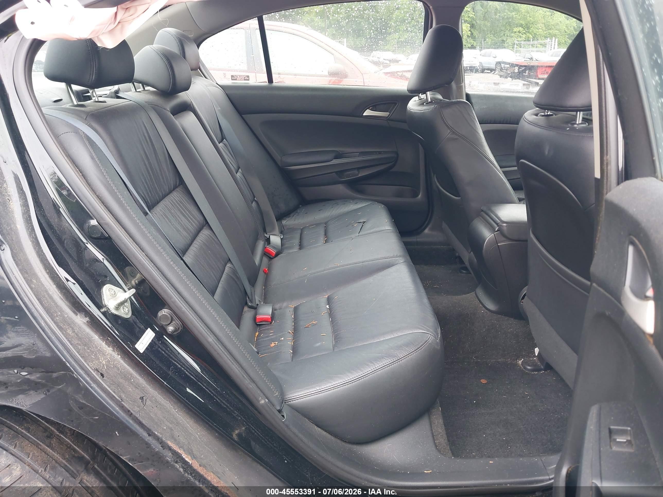 2012 Honda Accord 2.4 Se Black vin: 1HGCP2F6XCA138421