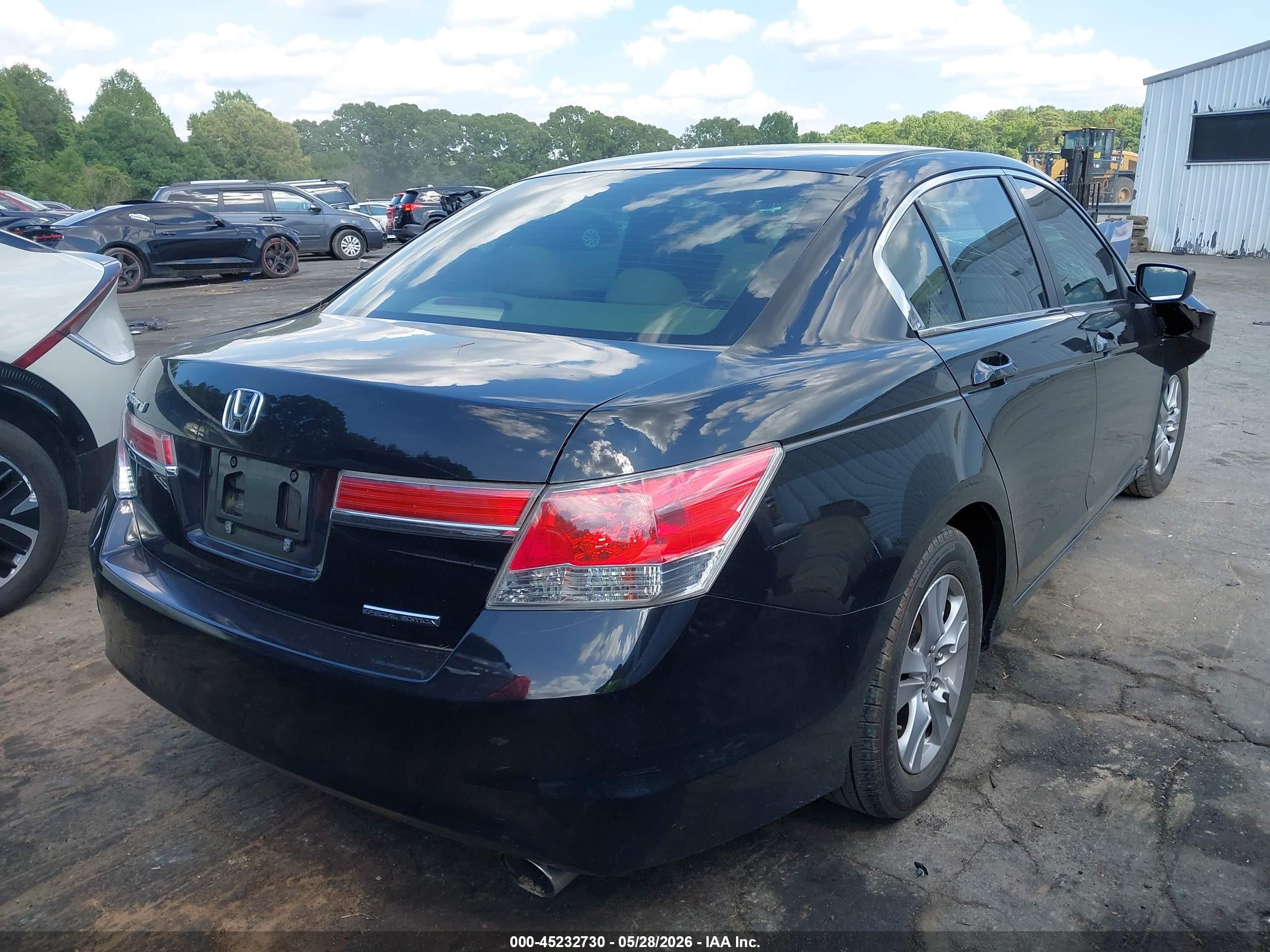 2012 Honda Accord 2.4 Se Black vin: 1HGCP2F6XCA171936
