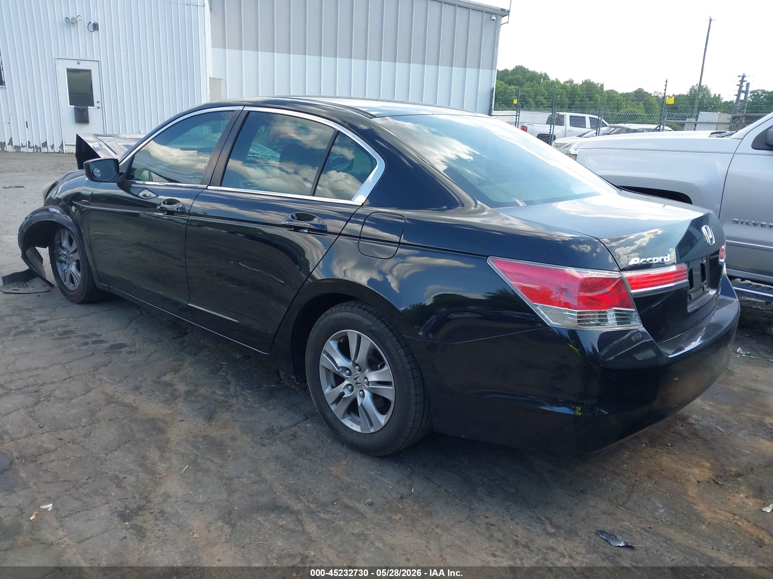 2012 Honda Accord 2.4 Se Black vin: 1HGCP2F6XCA171936