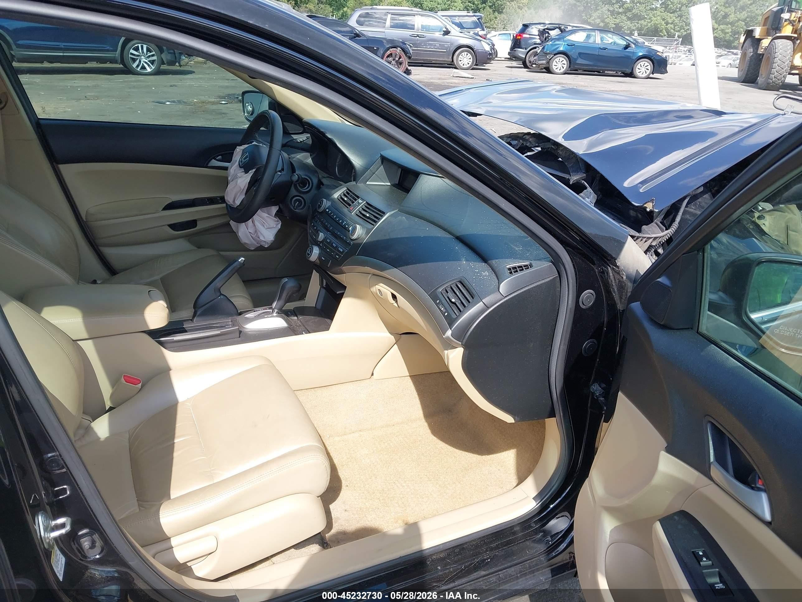 2012 Honda Accord 2.4 Se Black vin: 1HGCP2F6XCA171936
