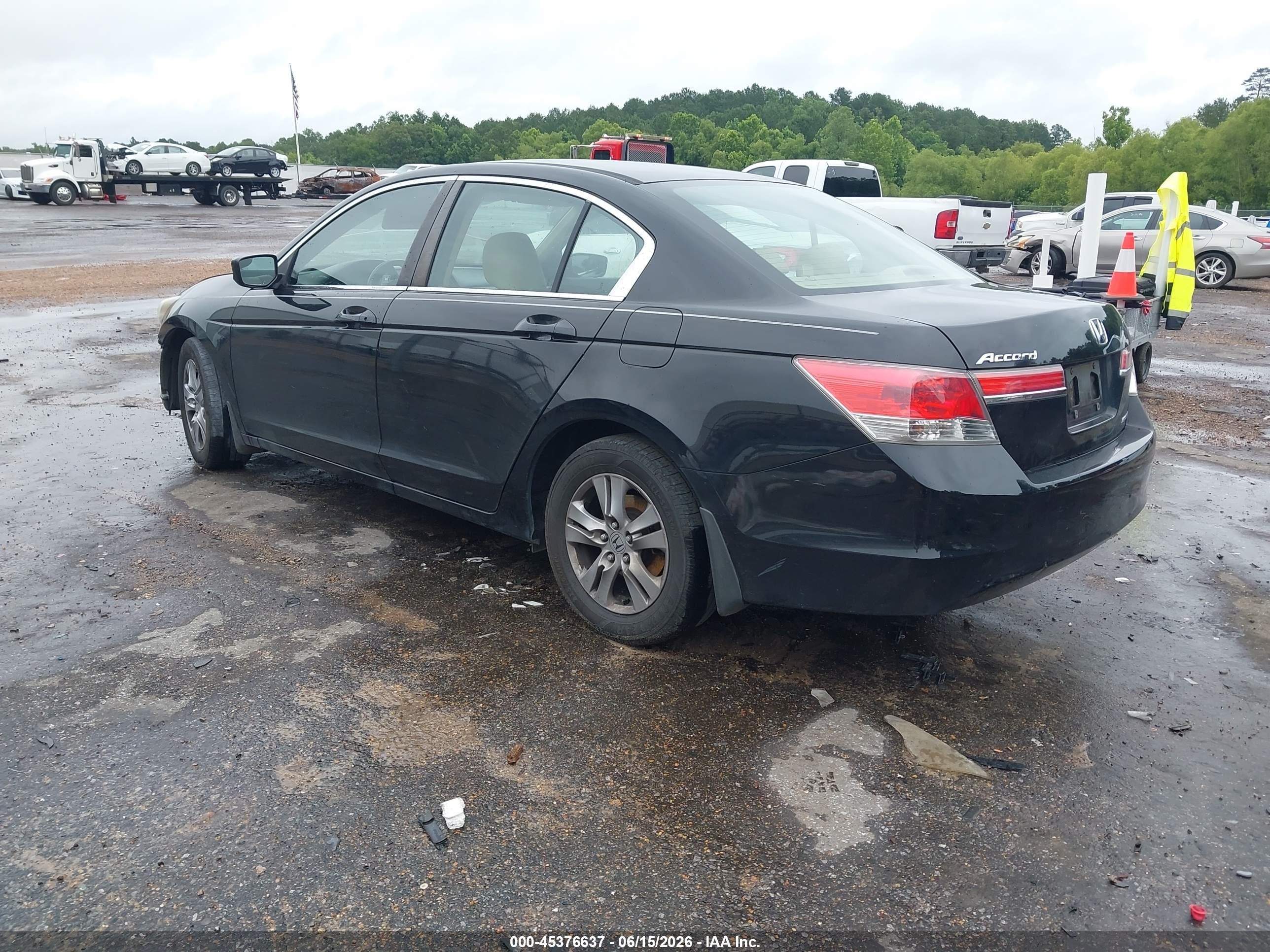 2012 Honda Accord 2.4 Se Черный vin: 1HGCP2F6XCA176991