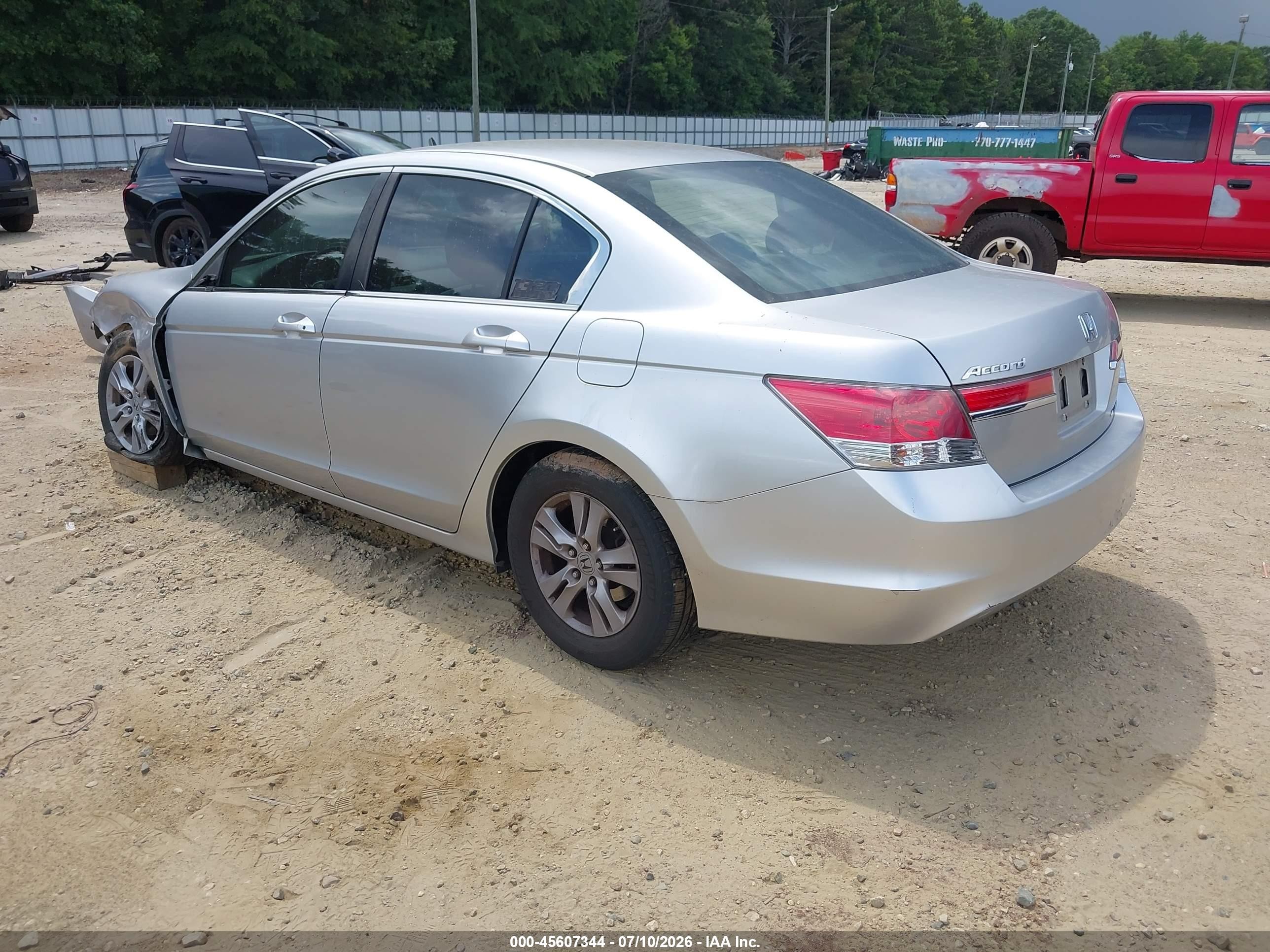 2012 Honda Accord 2.4 Se Silver vin: 1HGCP2F6XCA203297