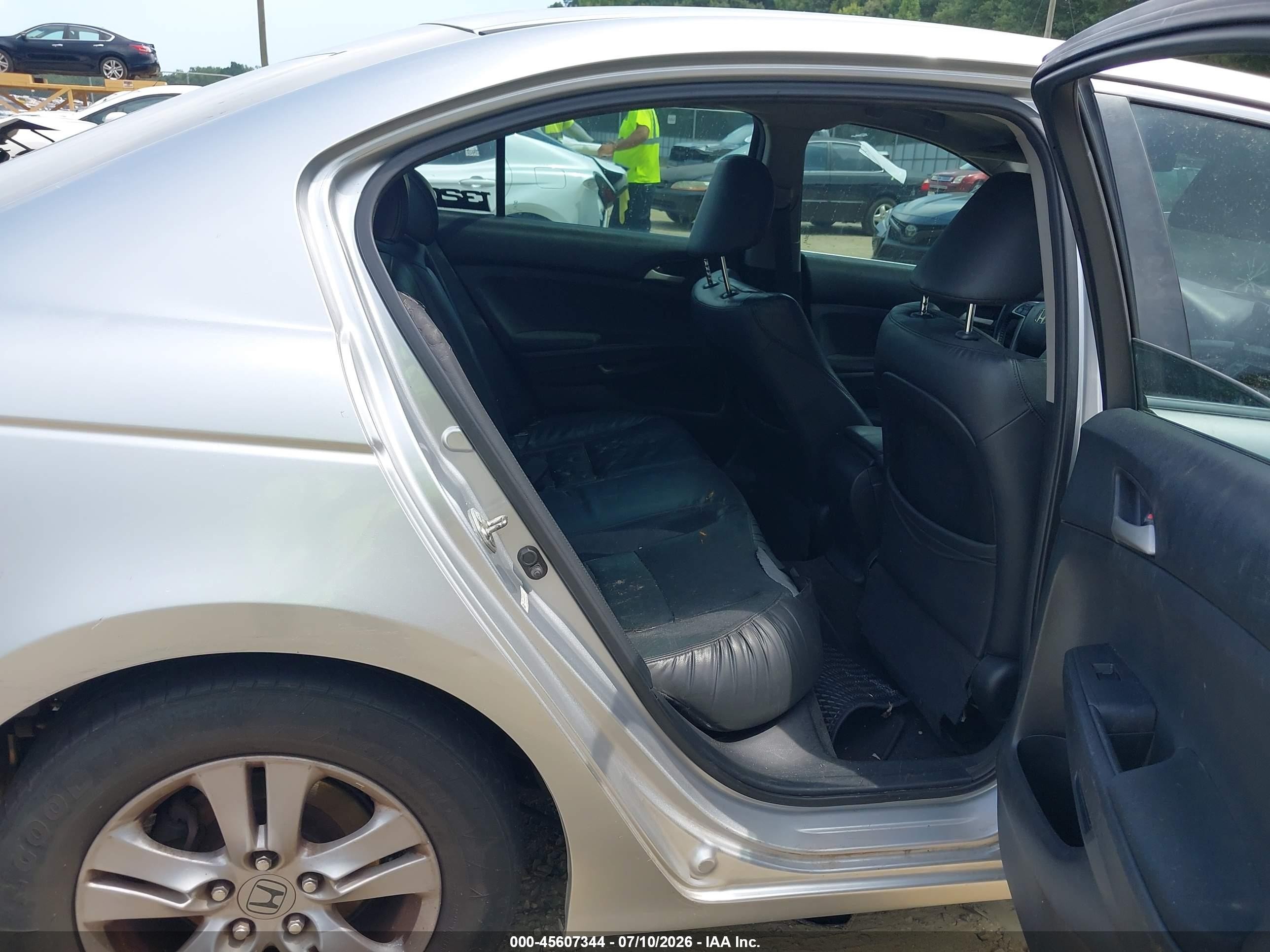 2012 Honda Accord 2.4 Se Silver vin: 1HGCP2F6XCA203297