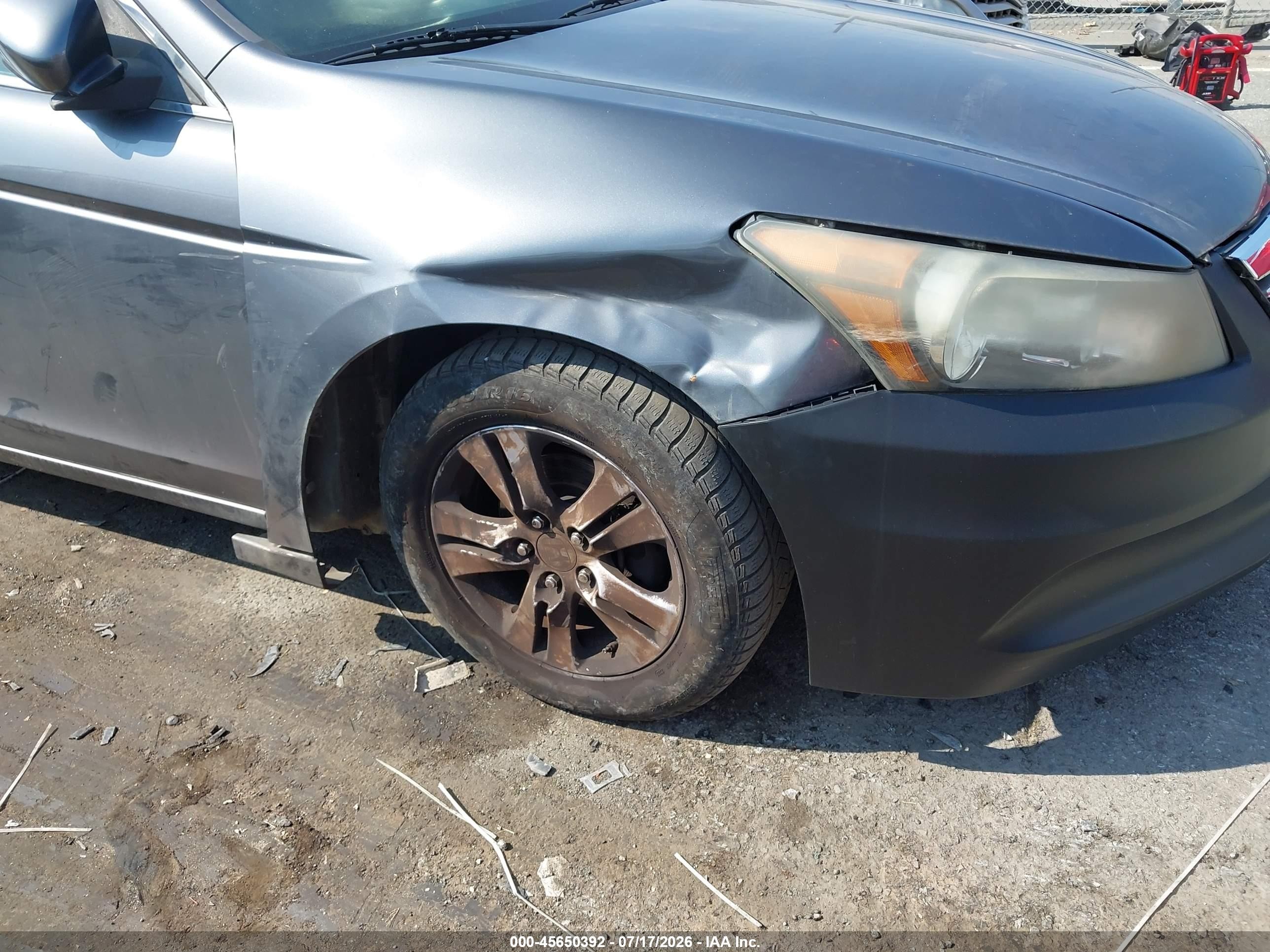 2012 Honda Accord 2.4 Se Gray vin: 1HGCP2F6XCA223971