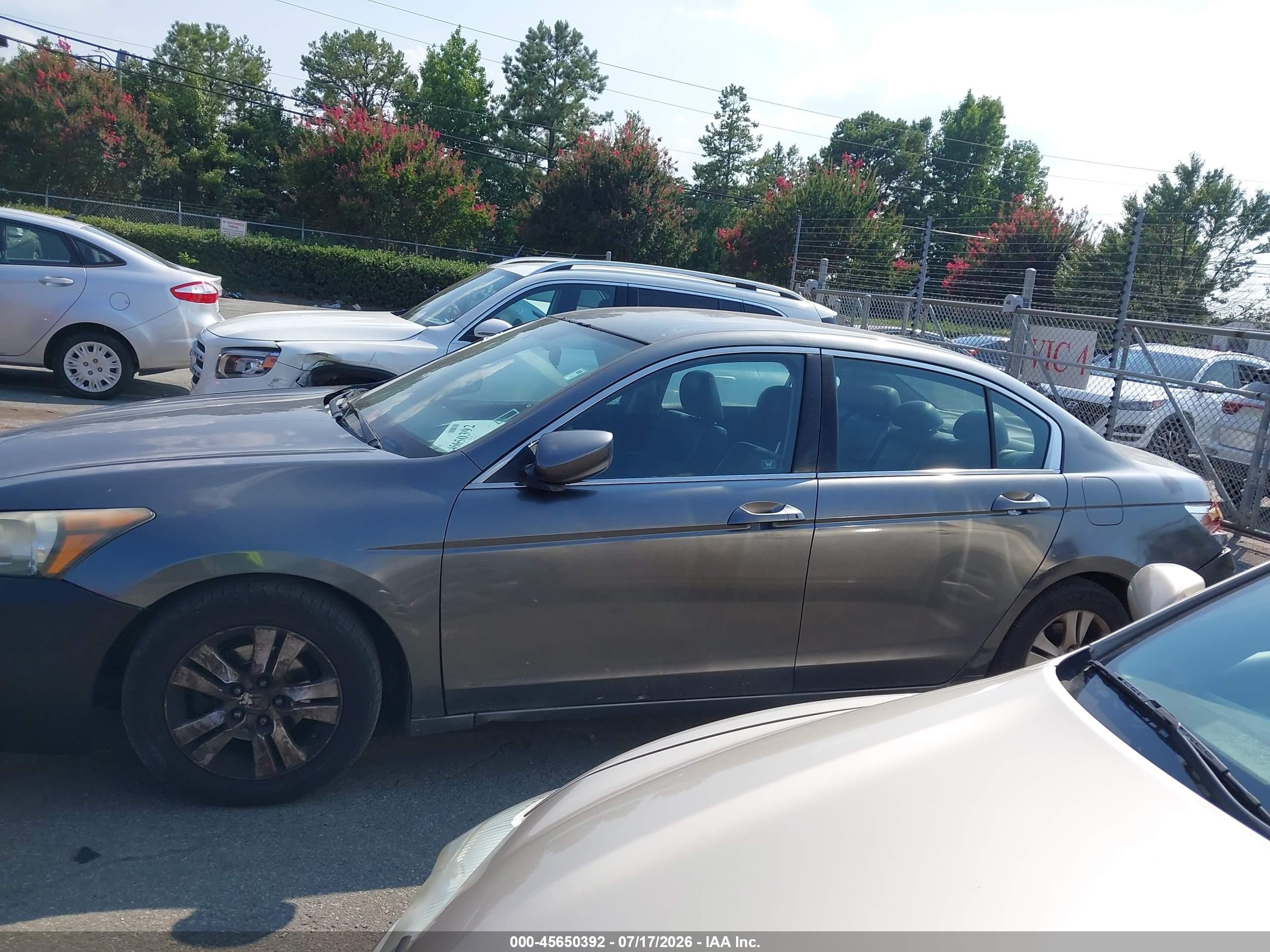 2012 Honda Accord 2.4 Se Gray vin: 1HGCP2F6XCA223971