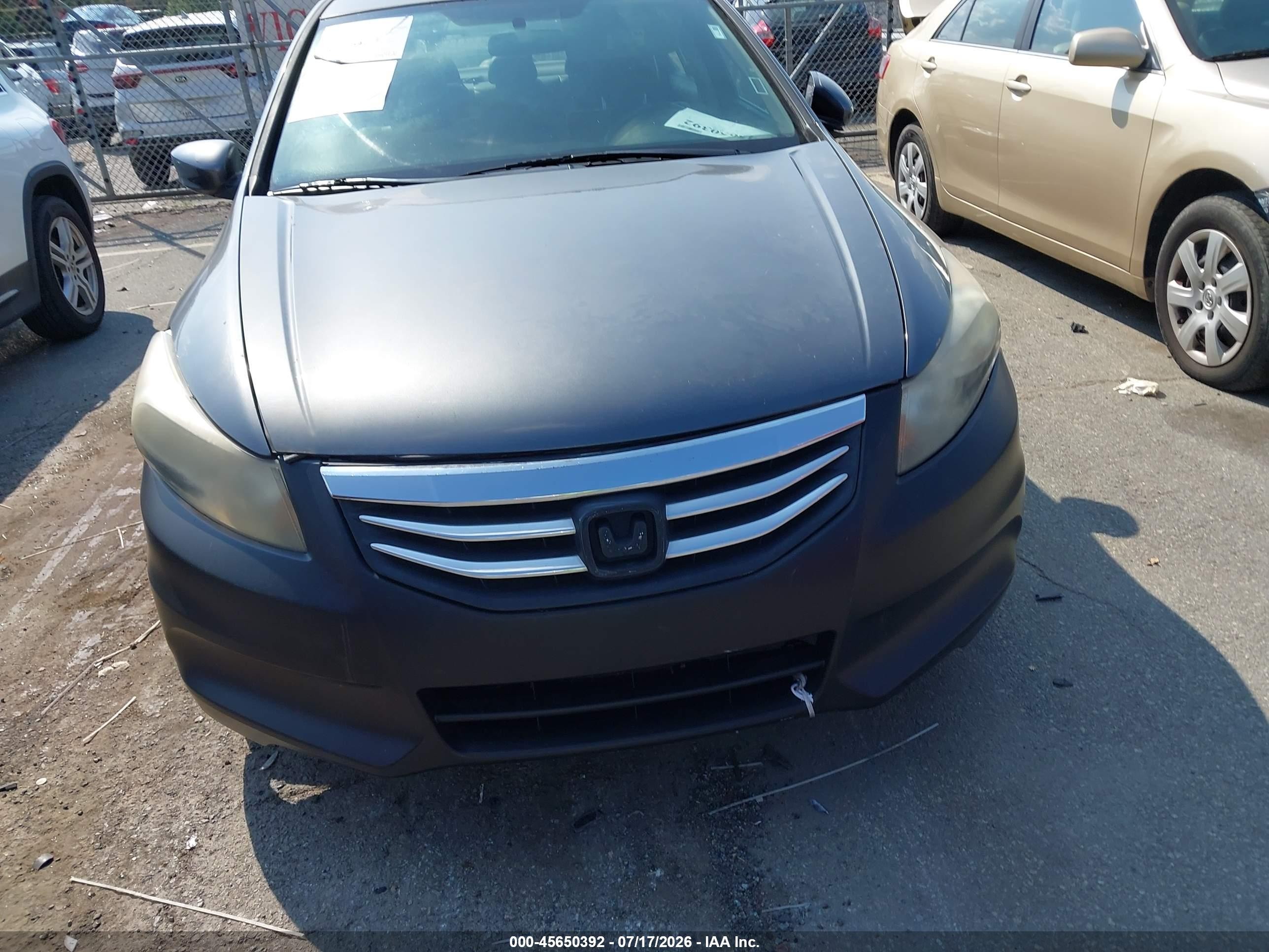 2012 Honda Accord 2.4 Se Gray vin: 1HGCP2F6XCA223971