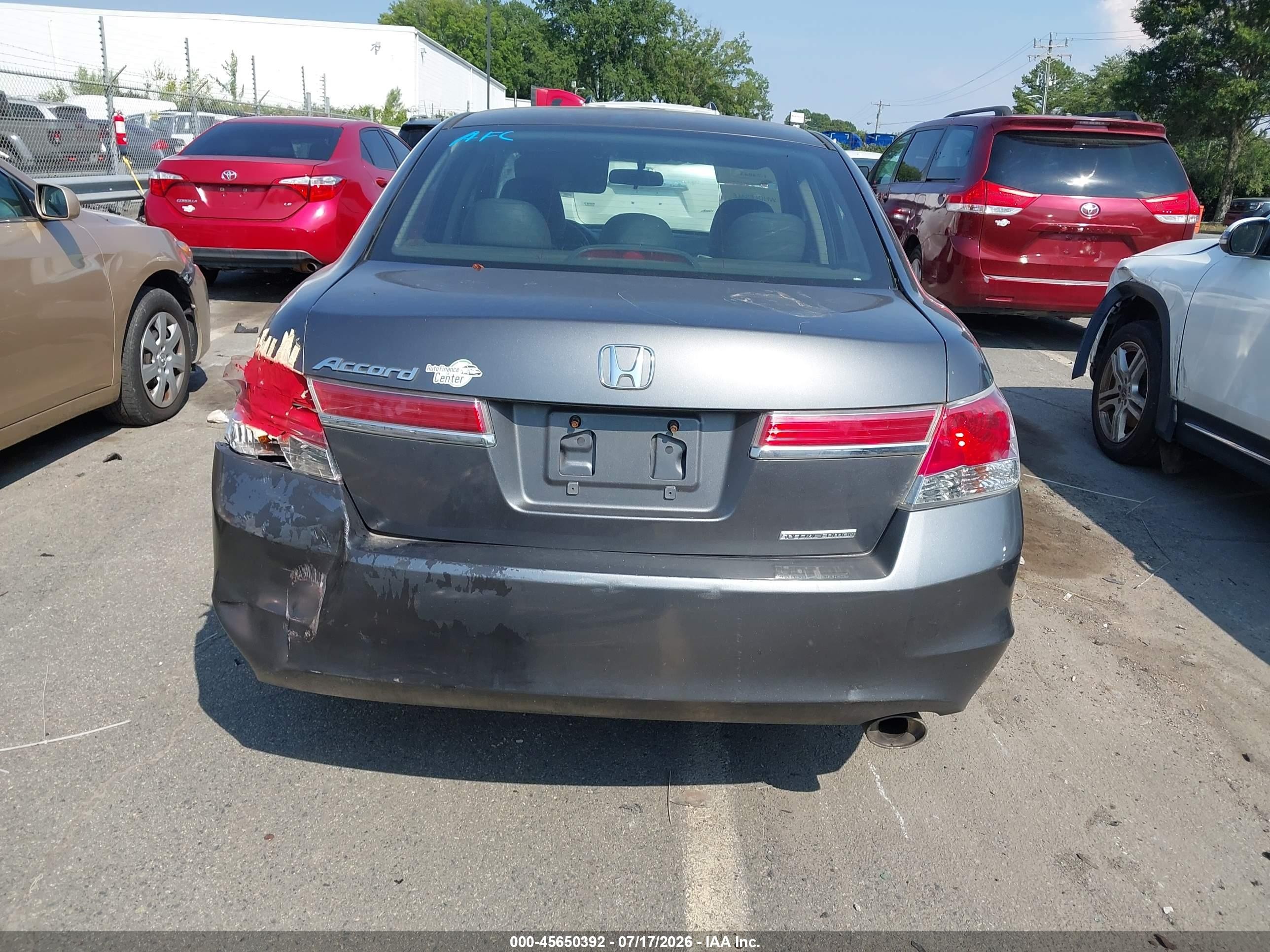 2012 Honda Accord 2.4 Se Gray vin: 1HGCP2F6XCA223971
