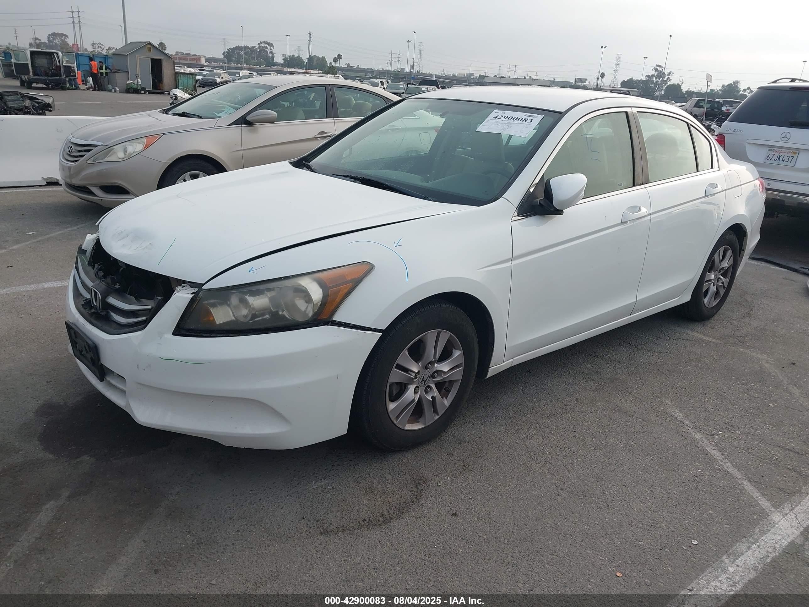 2012 Honda Accord 2.4 Se White vin: 1HGCP2F6XCA231570