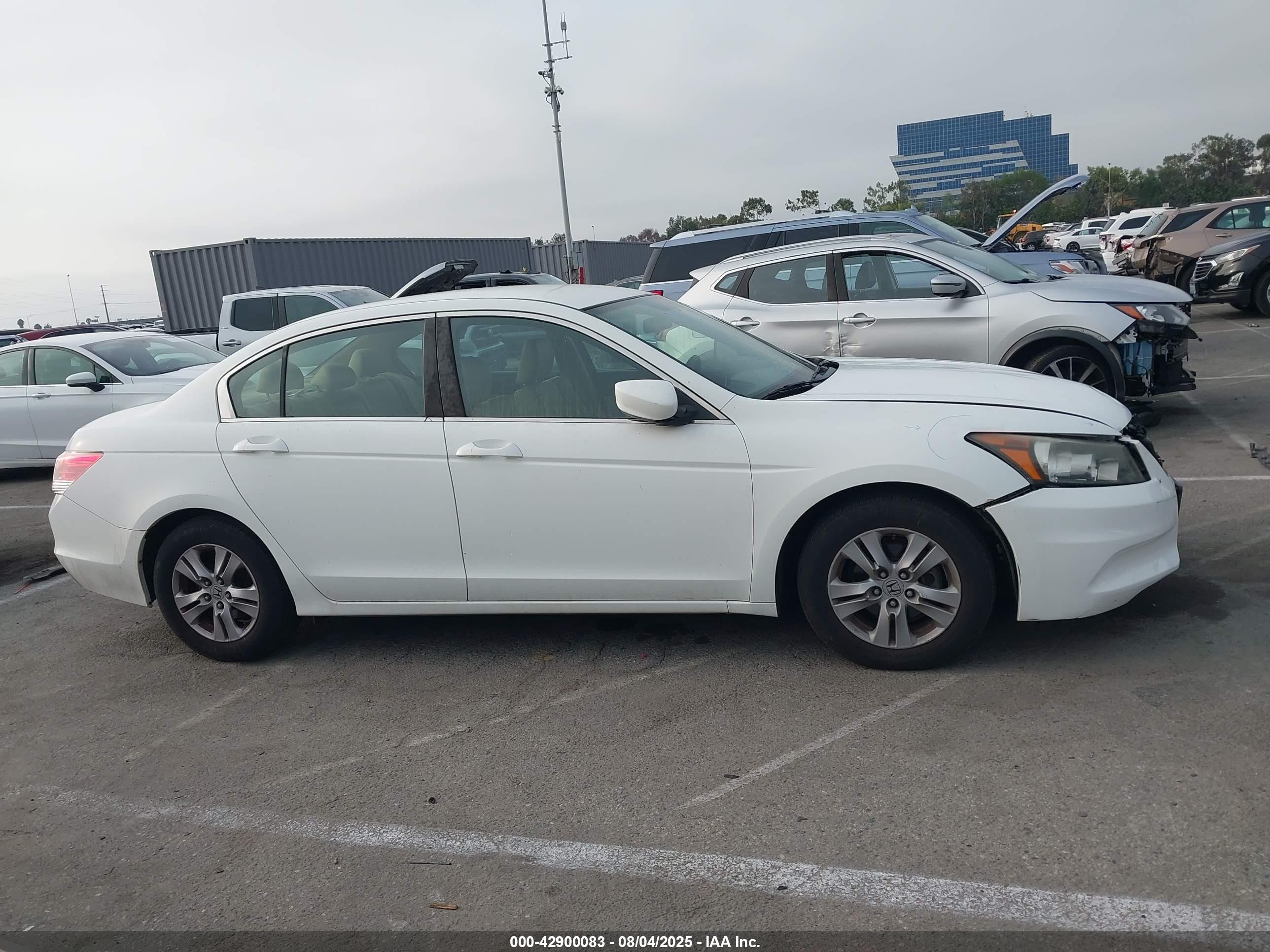 2012 Honda Accord 2.4 Se White vin: 1HGCP2F6XCA231570