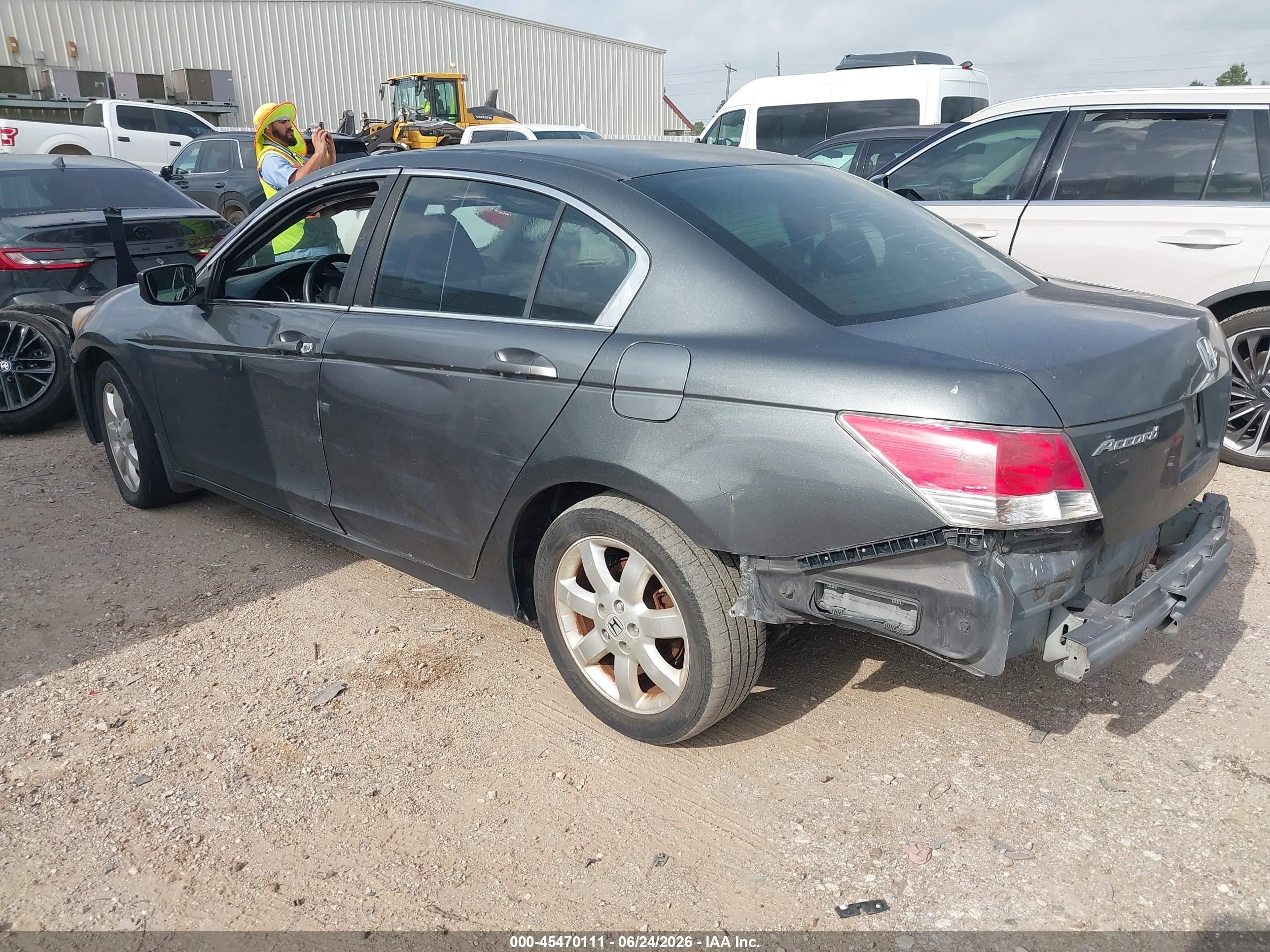 2010 Honda Accord 2.4 Ex Gray vin: 1HGCP2F70AA073455
