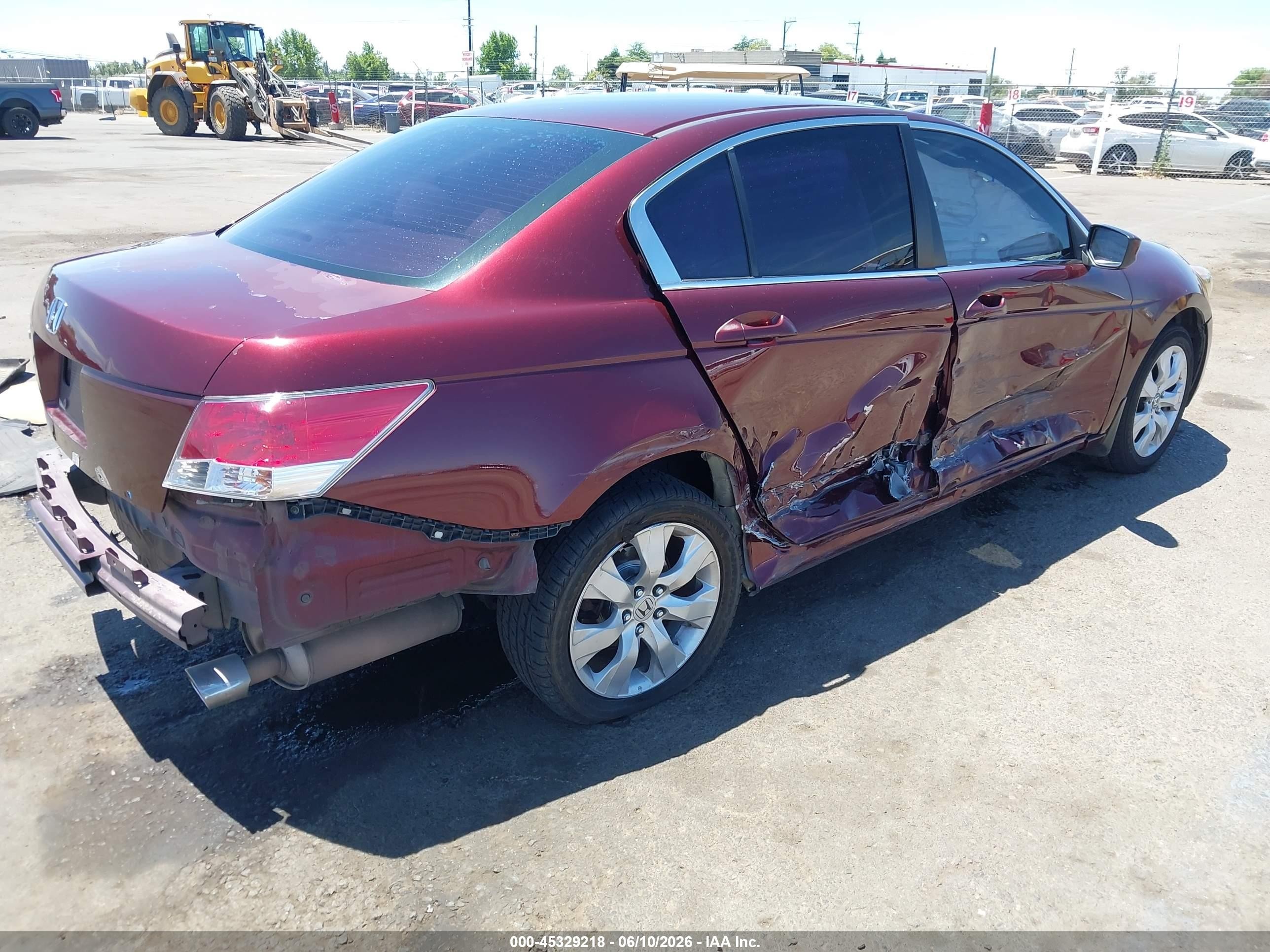 2010 Honda Accord 2.4 Ex Maroon vin: 1HGCP2F70AA104946