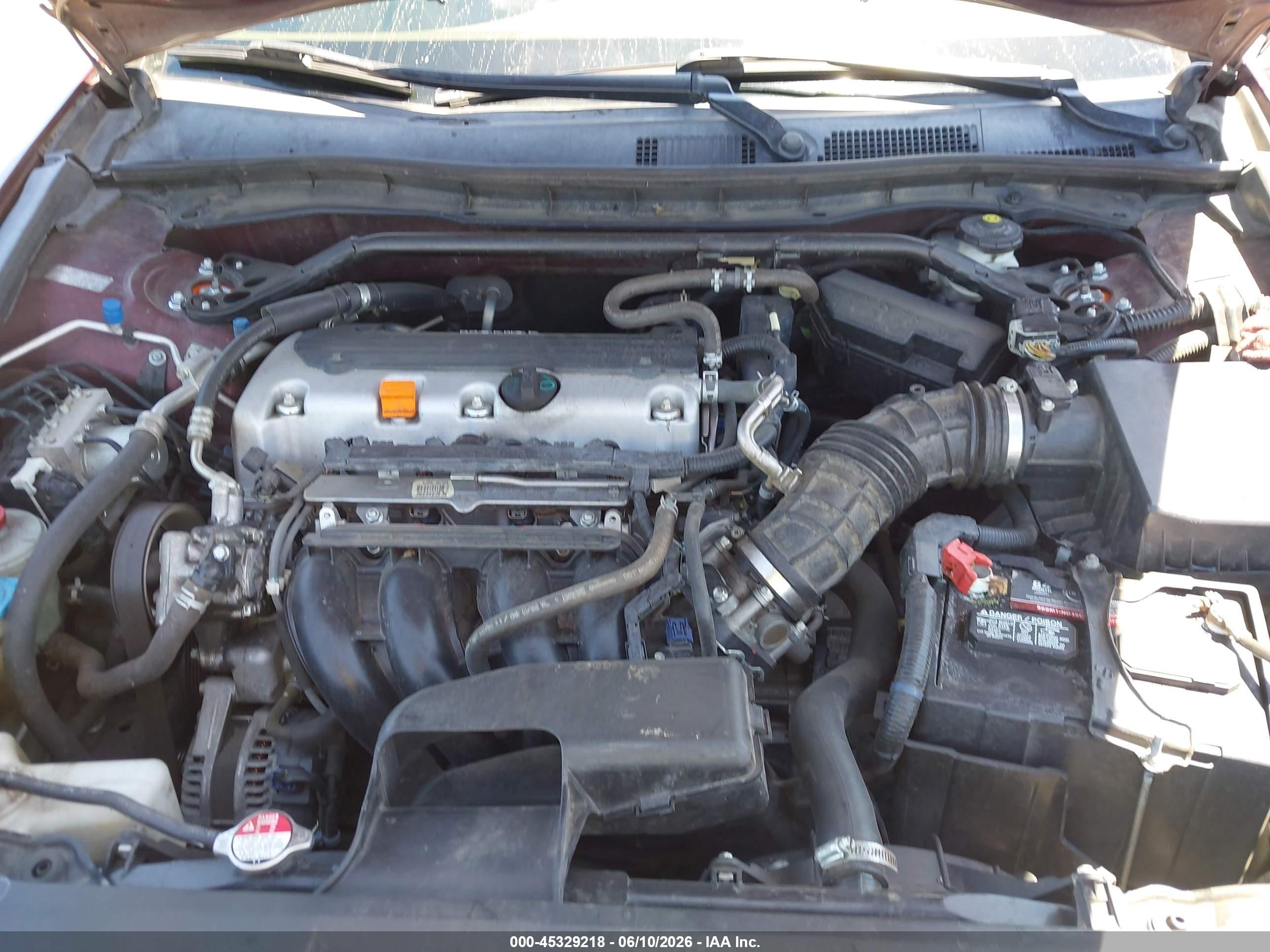 2010 Honda Accord 2.4 Ex Maroon vin: 1HGCP2F70AA104946