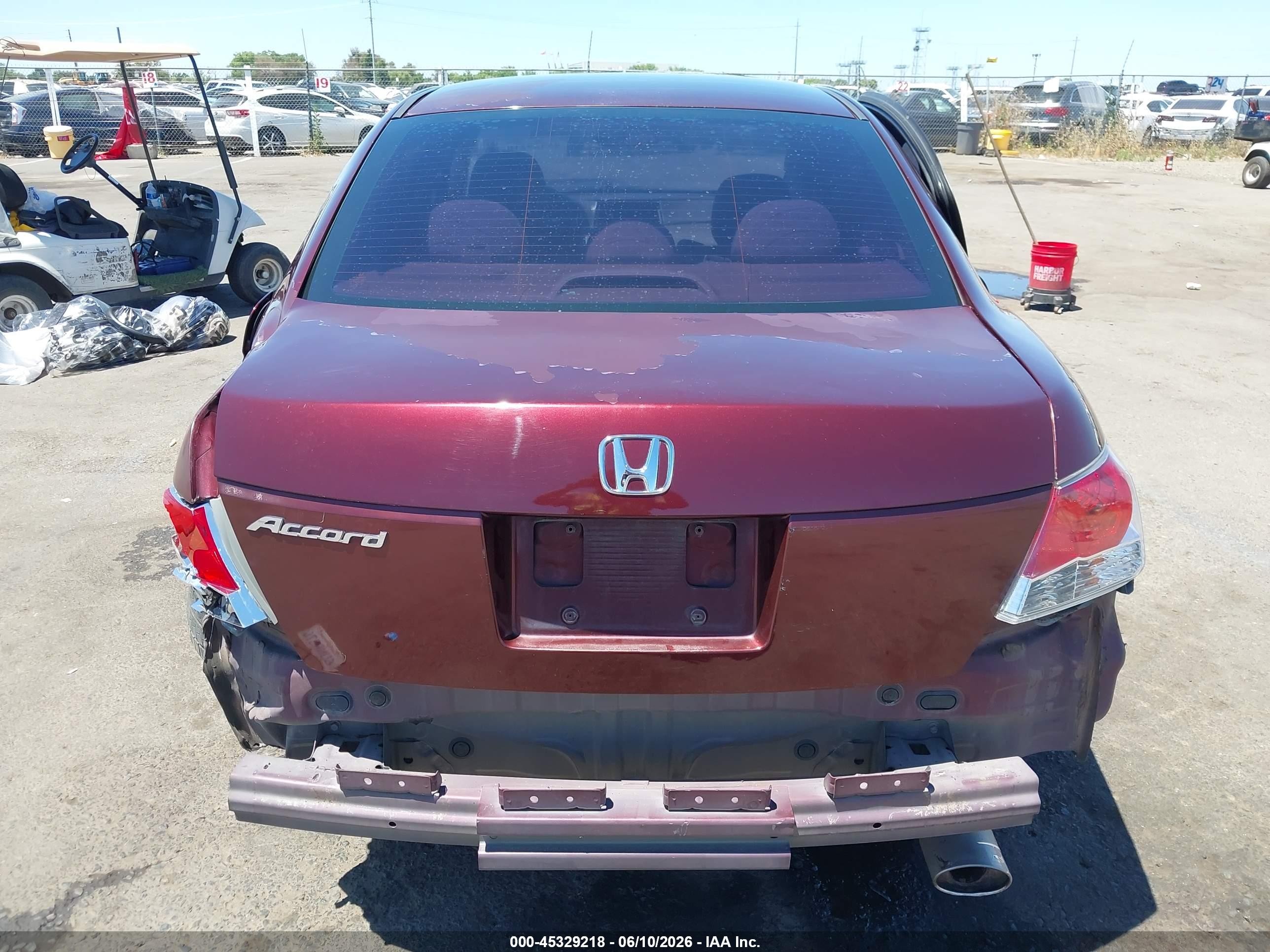 2010 Honda Accord 2.4 Ex Maroon vin: 1HGCP2F70AA104946