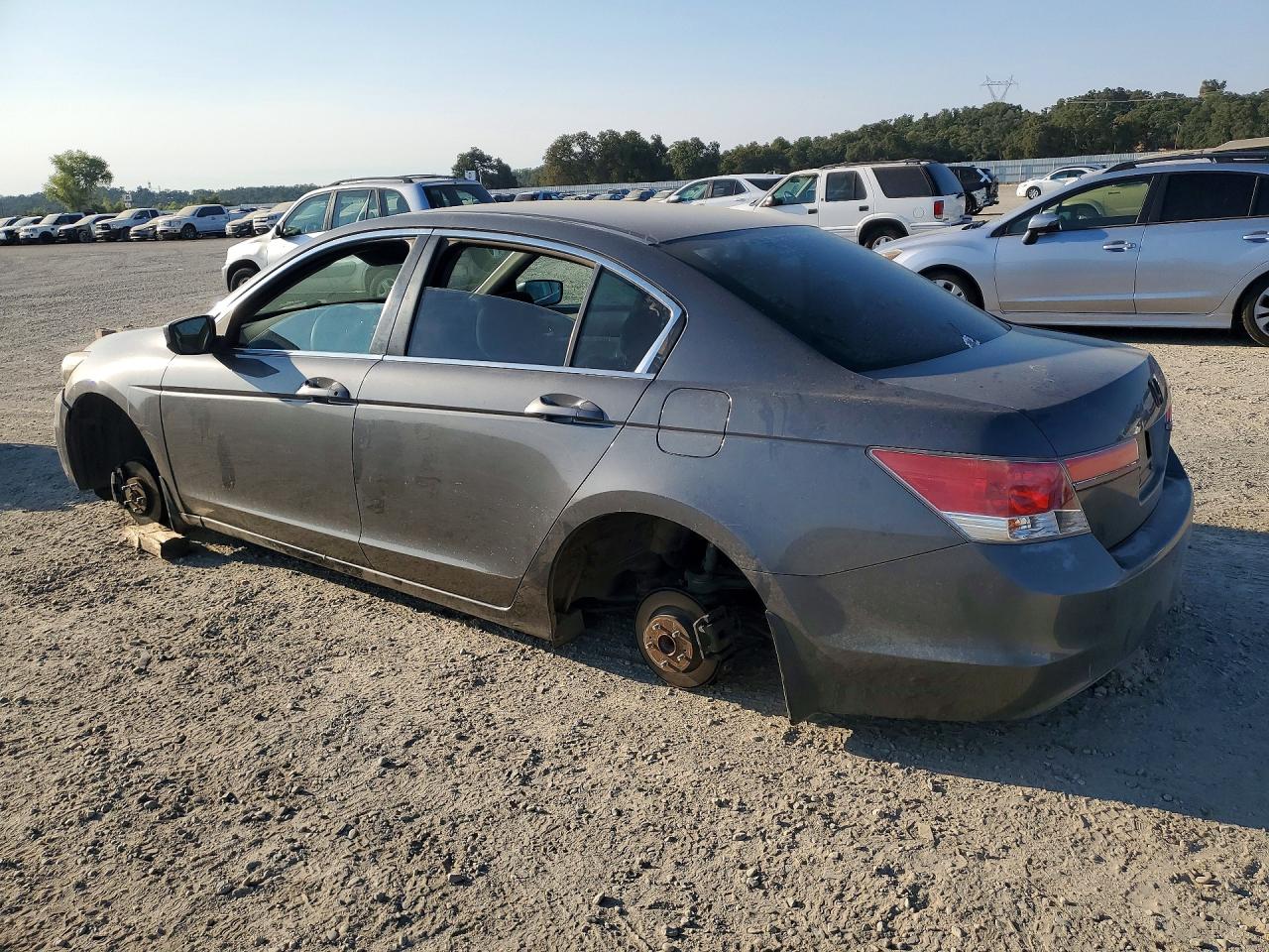 2011 Honda Accord Ex Gray vin: 1HGCP2F70BA002418