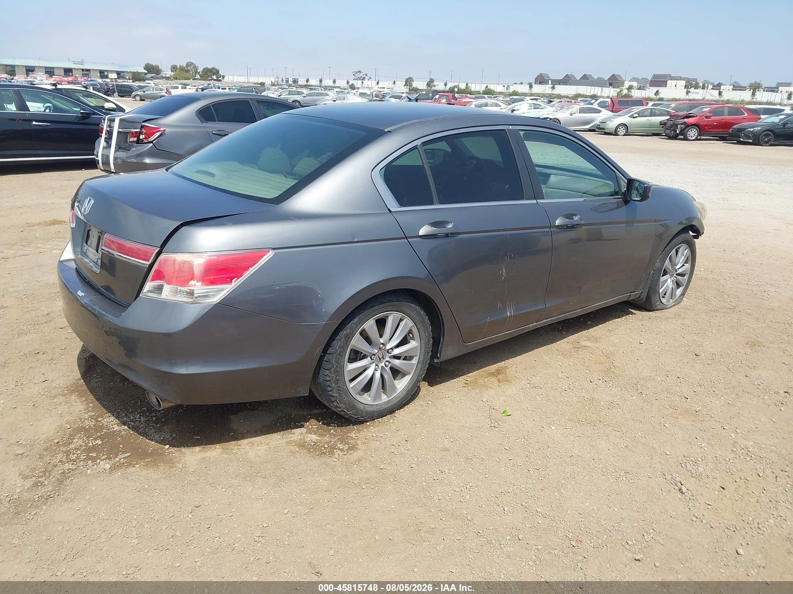 2011 Honda Accord 2.4 Ex Gray vin: 1HGCP2F70BA023933