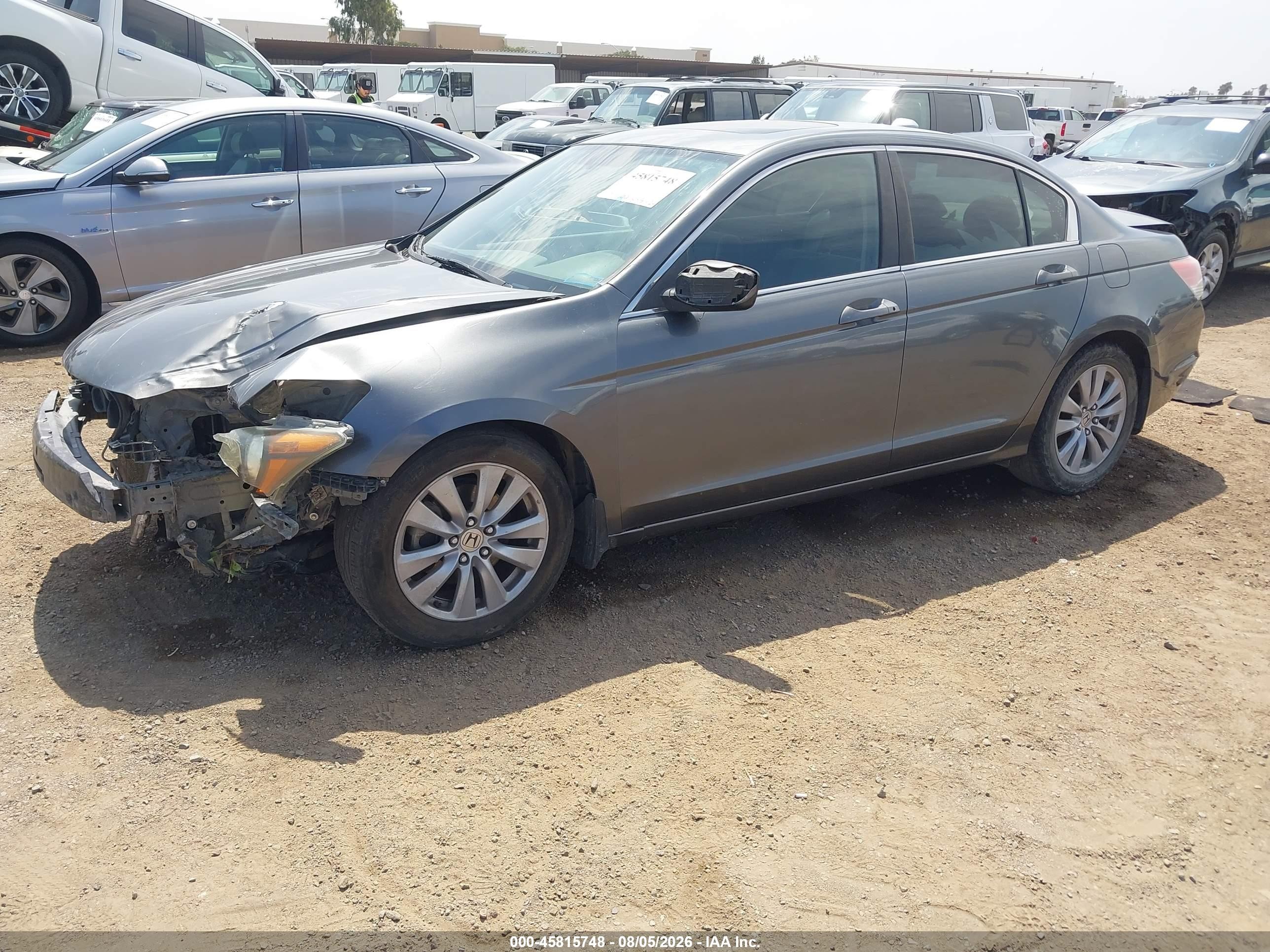 2011 Honda Accord 2.4 Ex Gray vin: 1HGCP2F70BA023933