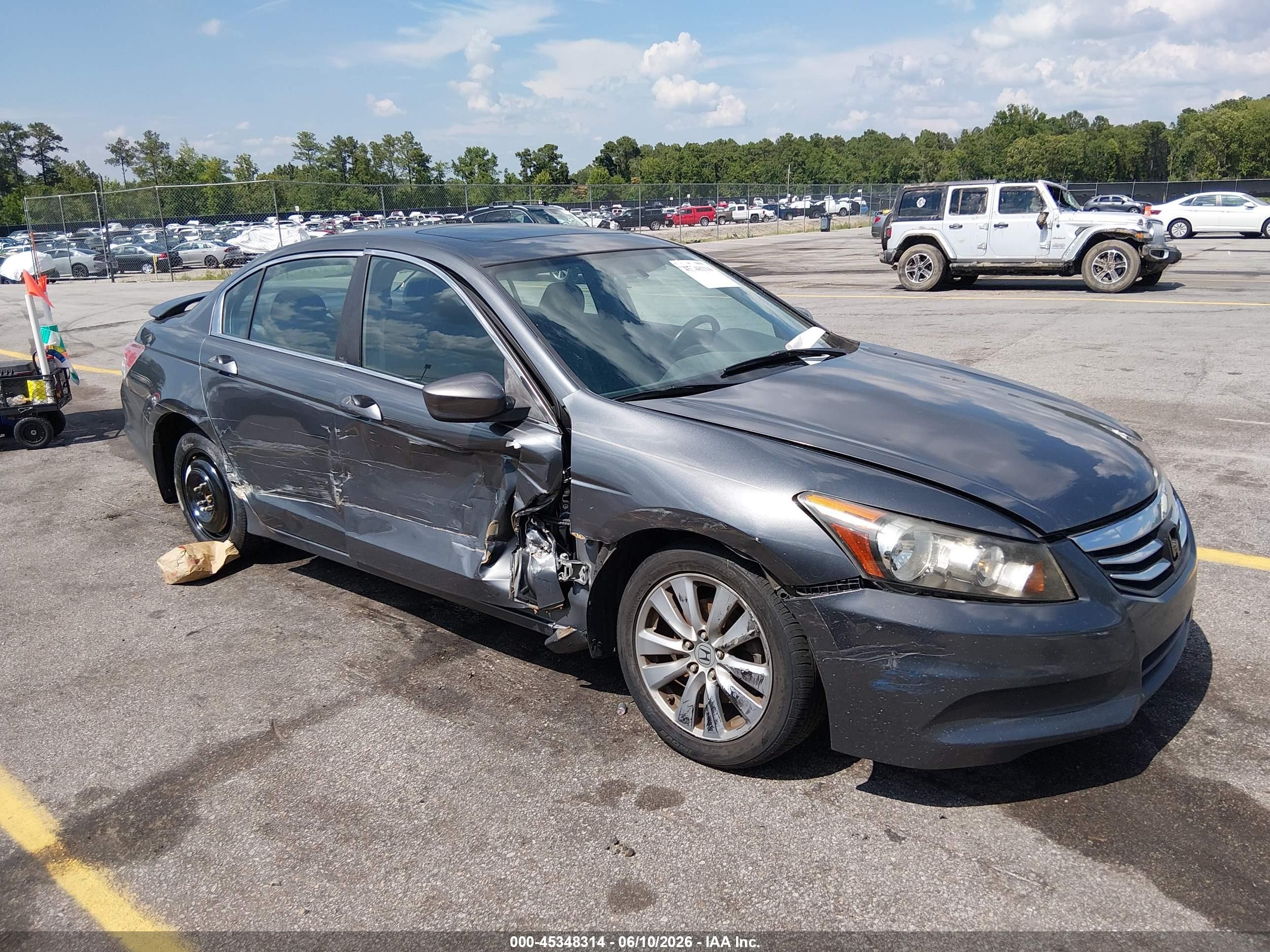 2011 Honda Accord 2.4 Ex Gray vin: 1HGCP2F70BA090385