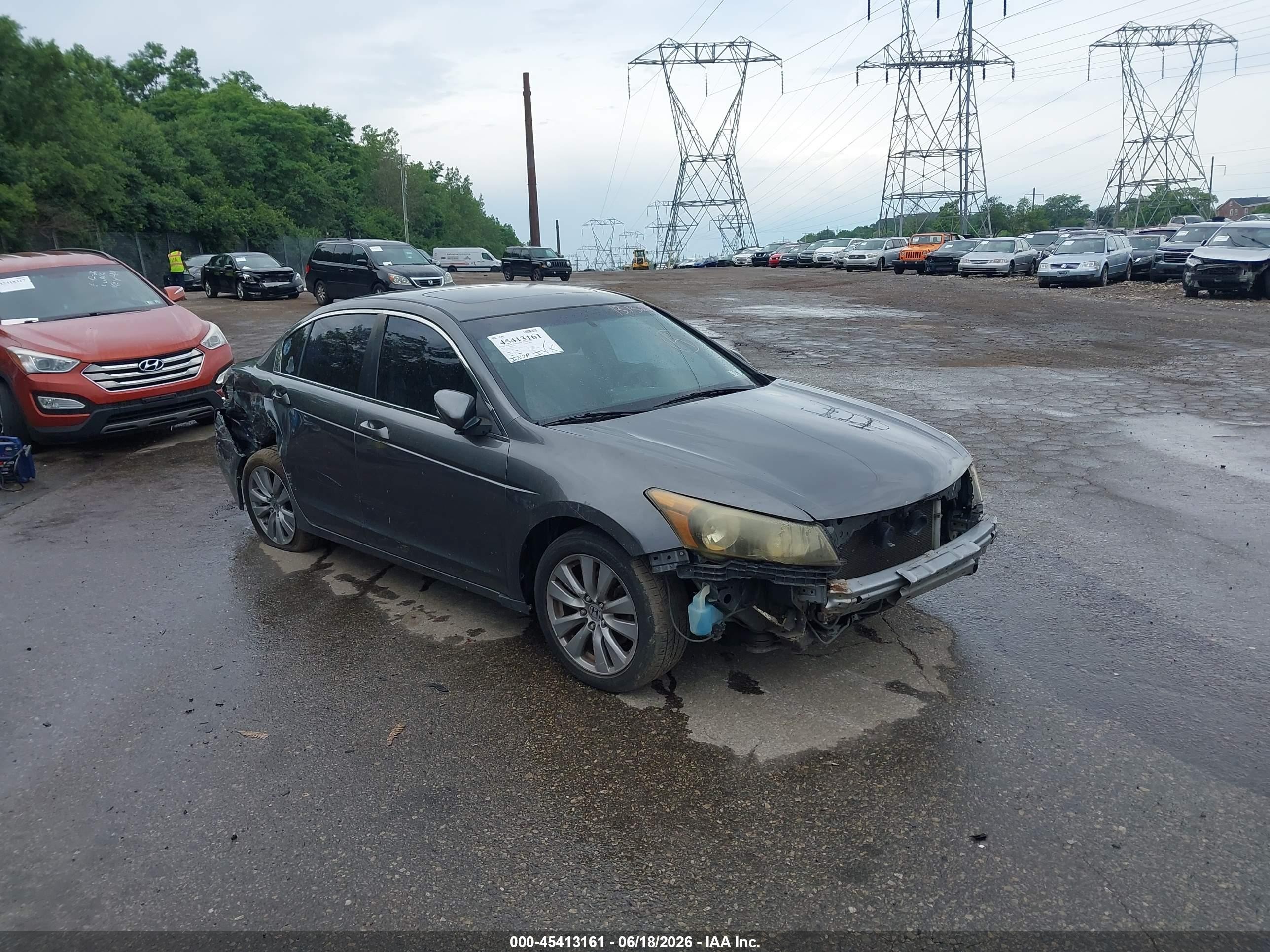 2011 Honda Accord 2.4 Ex Gray vin: 1HGCP2F70BA137527
