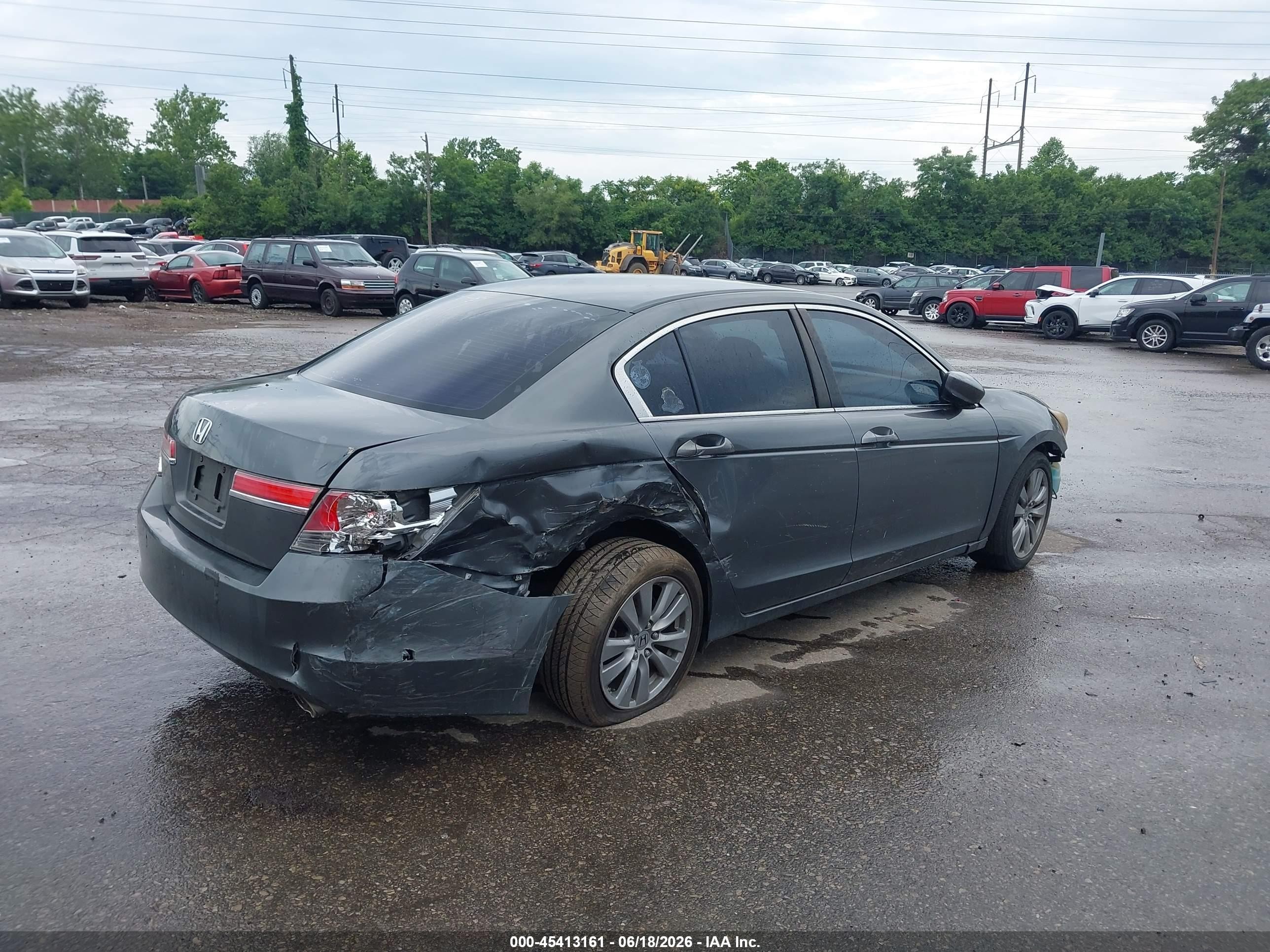 2011 Honda Accord 2.4 Ex Gray vin: 1HGCP2F70BA137527