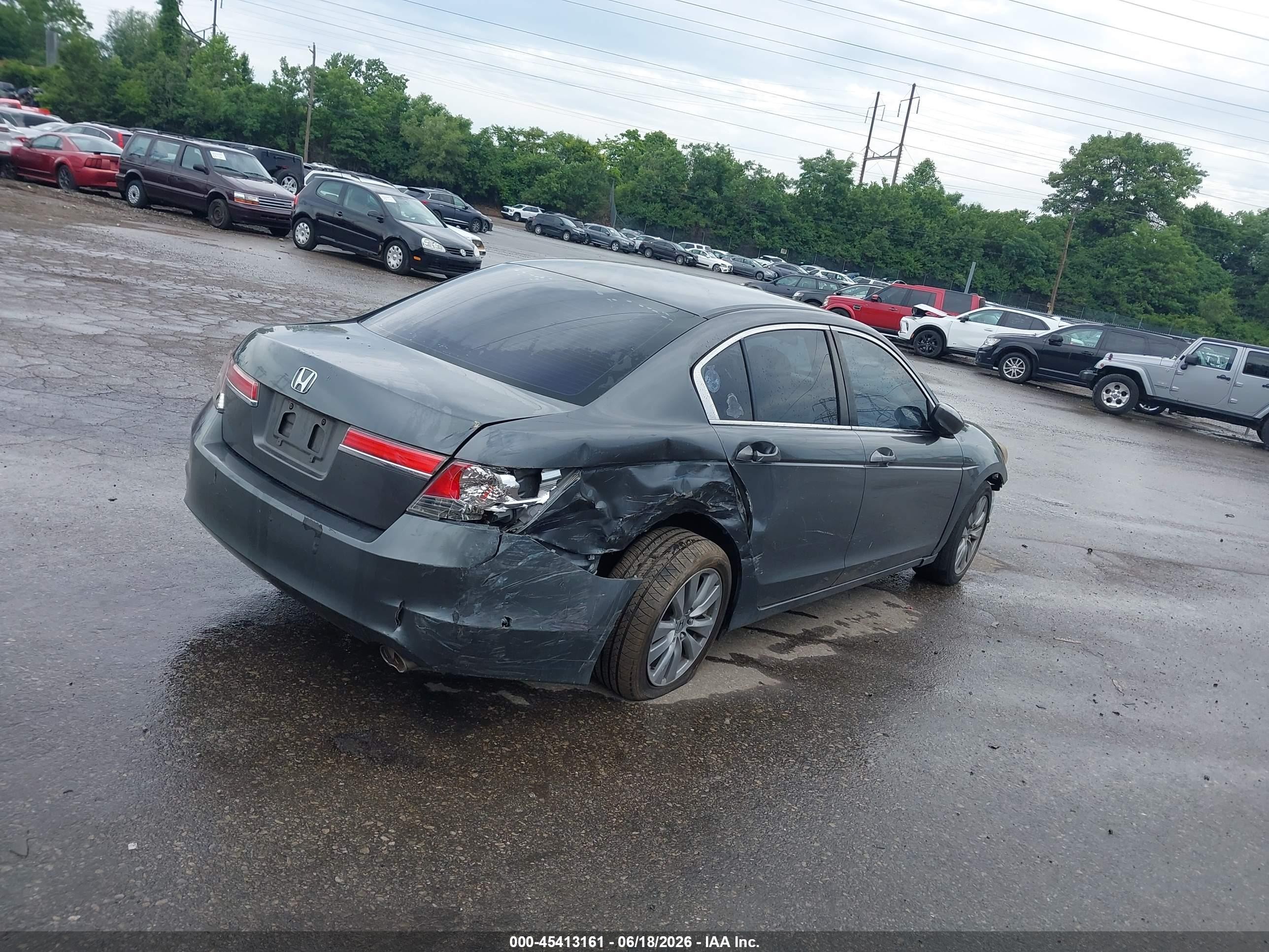 2011 Honda Accord 2.4 Ex Gray vin: 1HGCP2F70BA137527
