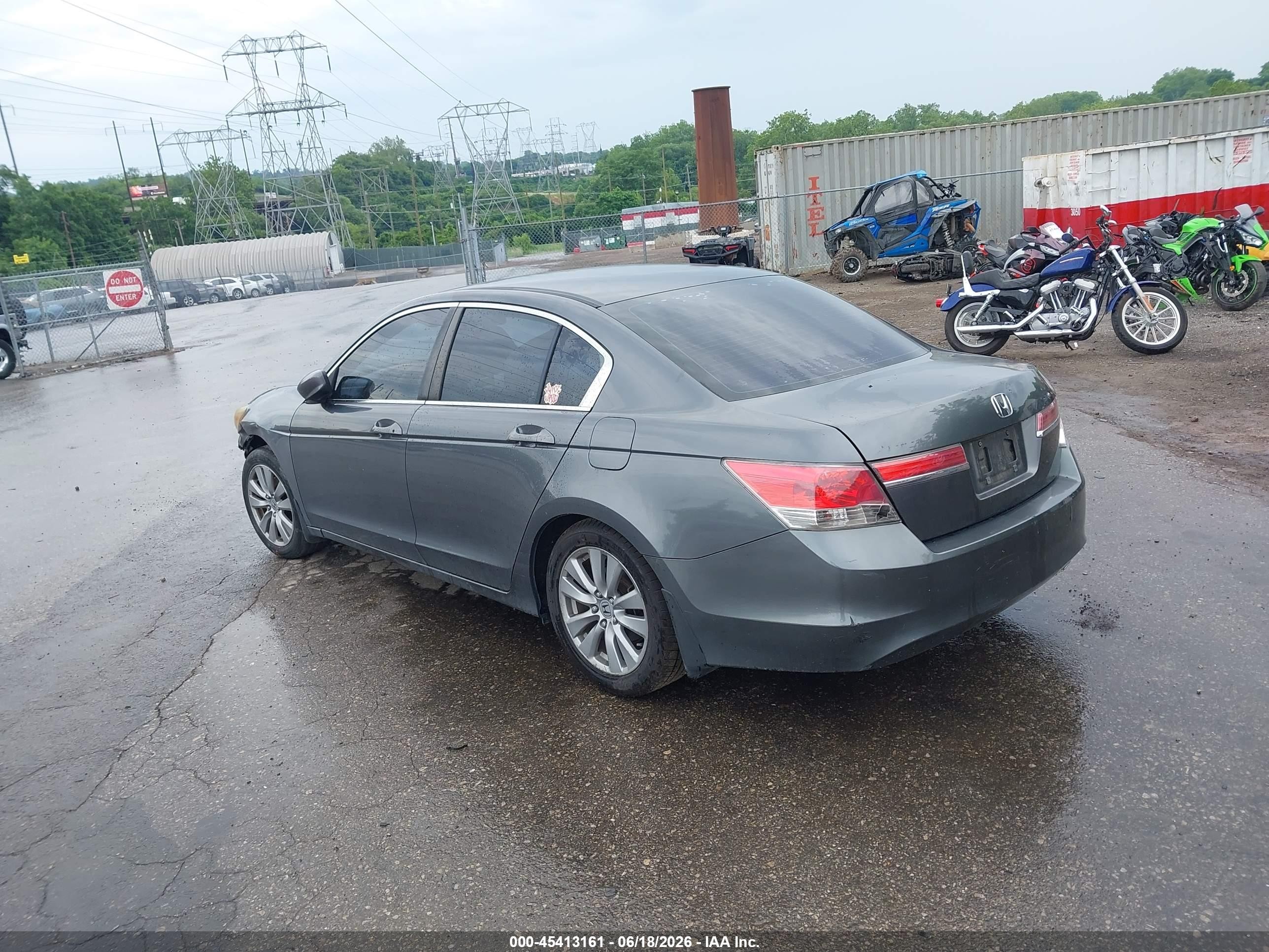 2011 Honda Accord 2.4 Ex Gray vin: 1HGCP2F70BA137527
