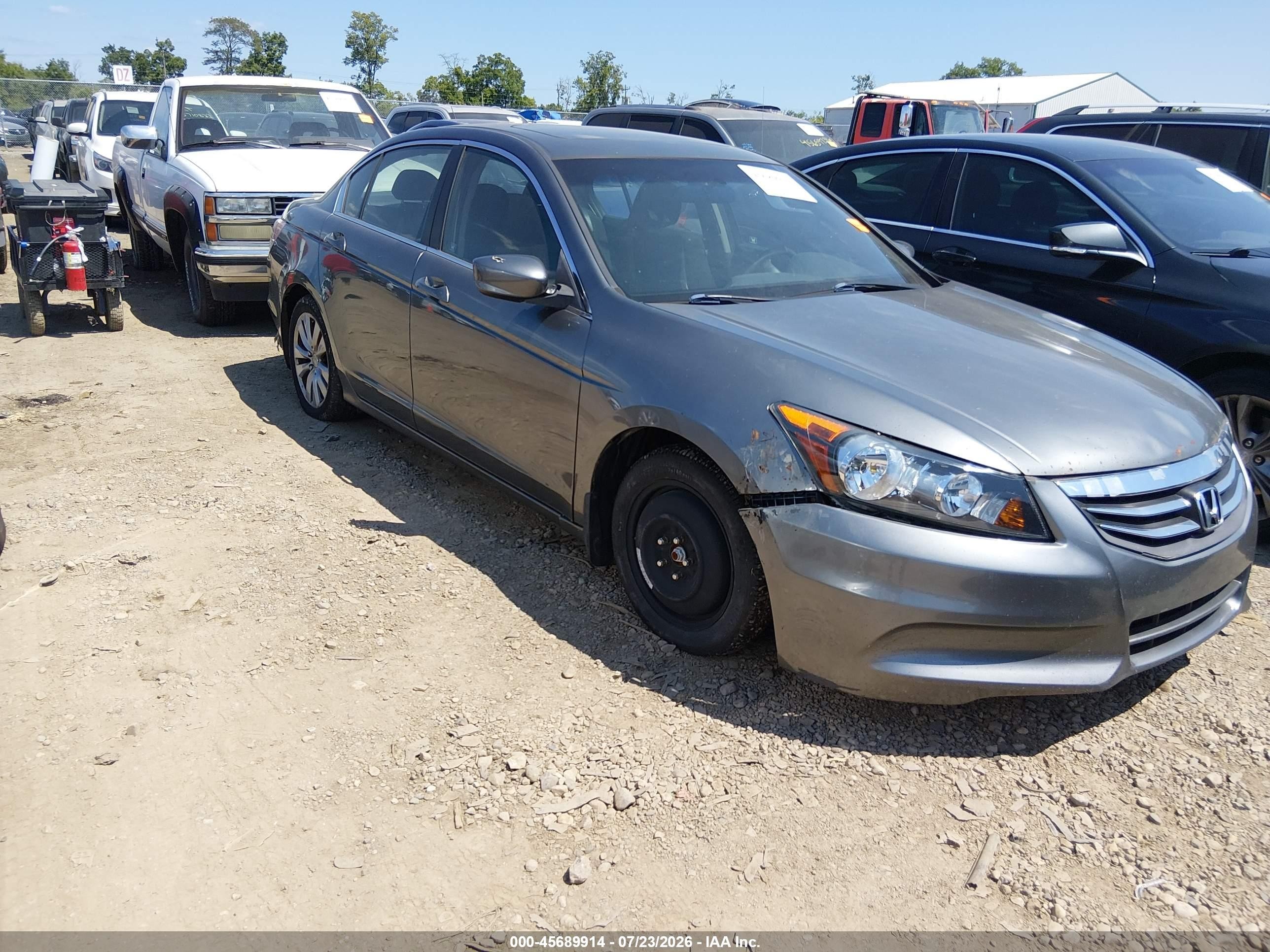 2011 Honda Accord 2.4 Ex Gray vin: 1HGCP2F70BA138094