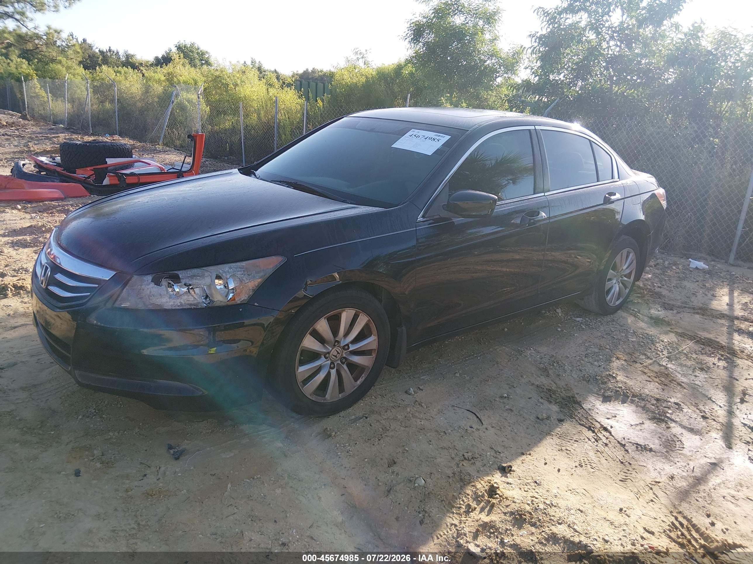 2012 Honda Accord 2.4 Ex Black vin: 1HGCP2F70CA014652