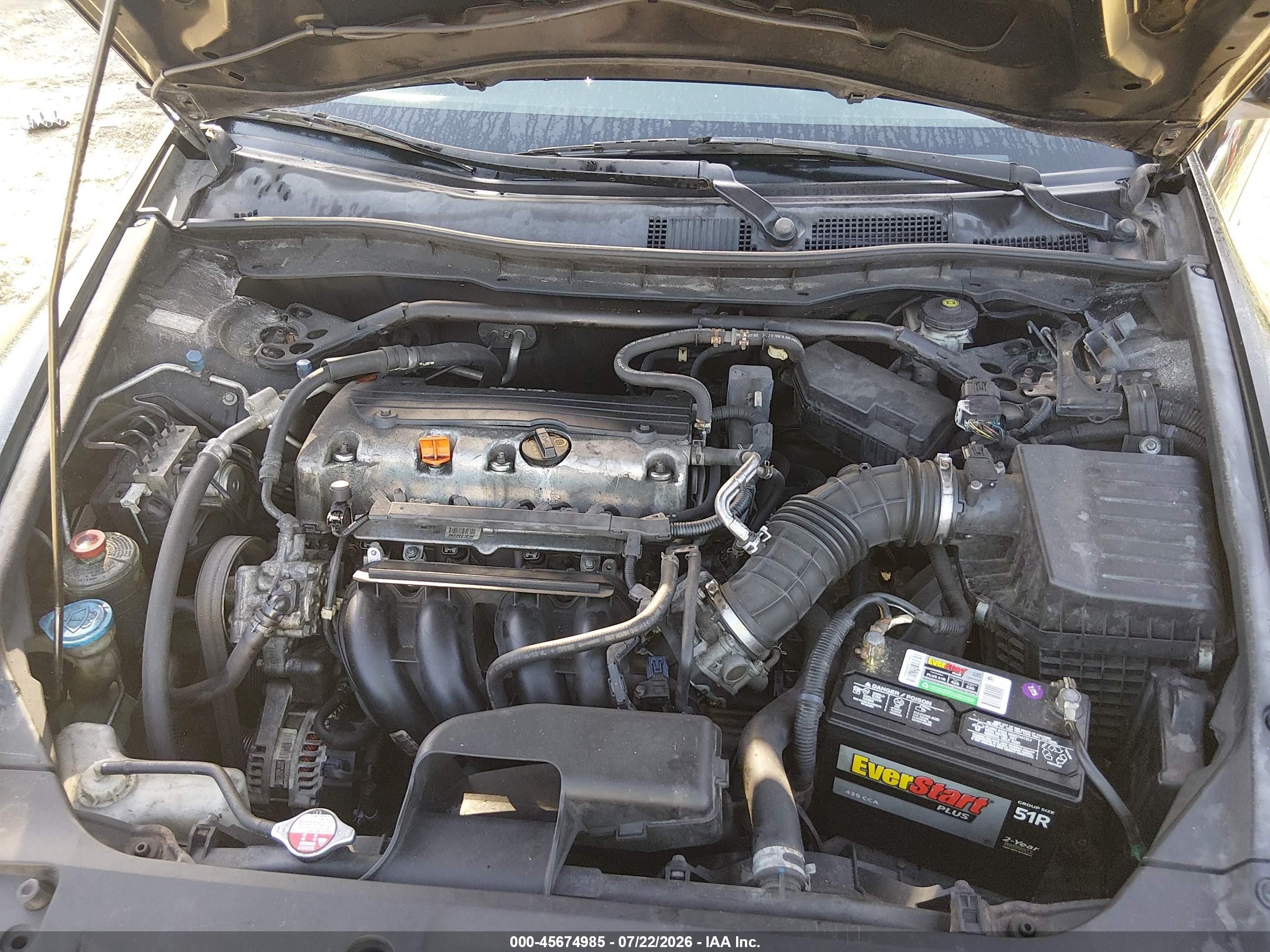 2012 Honda Accord 2.4 Ex Black vin: 1HGCP2F70CA014652
