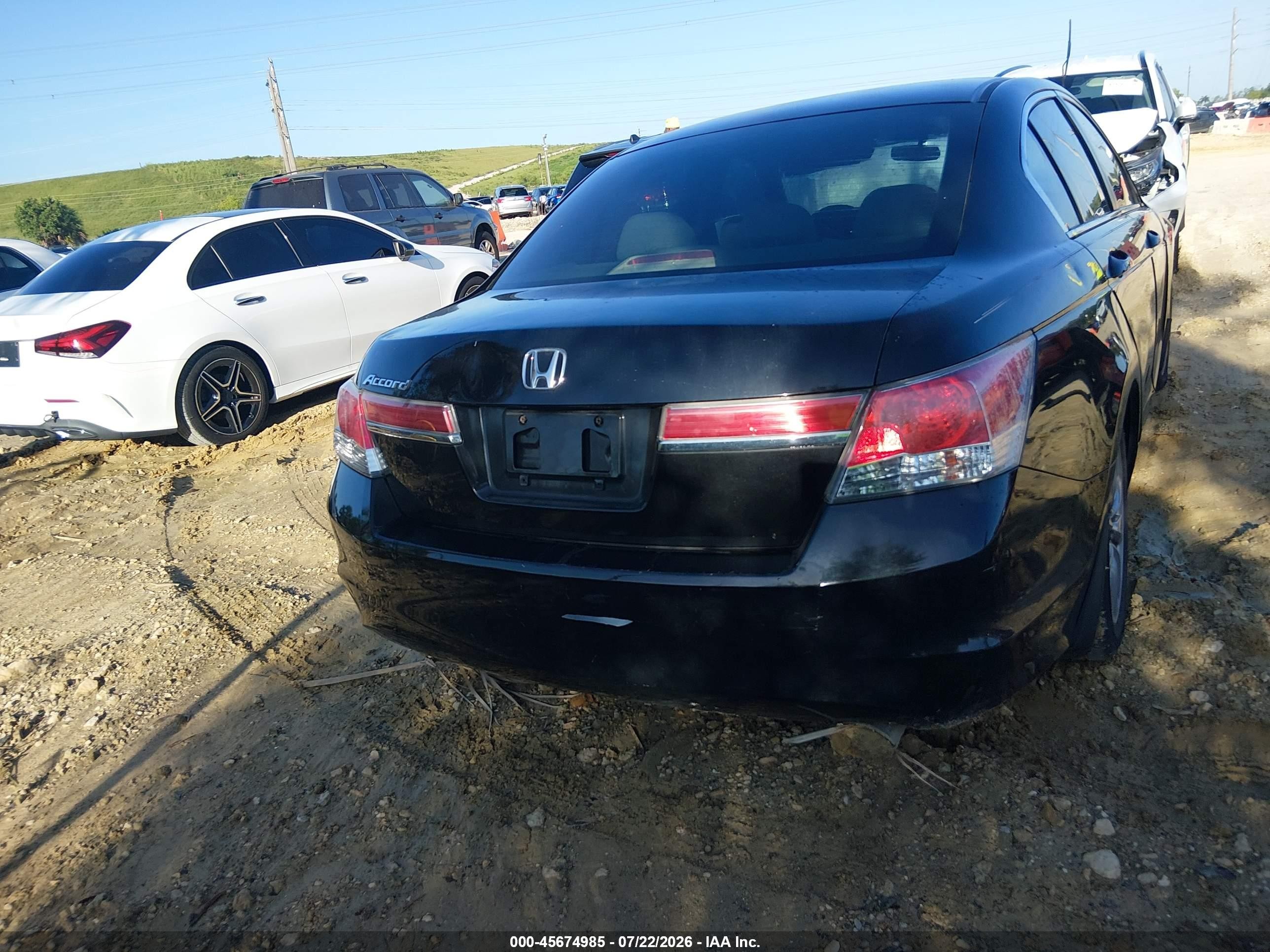 2012 Honda Accord 2.4 Ex Black vin: 1HGCP2F70CA014652