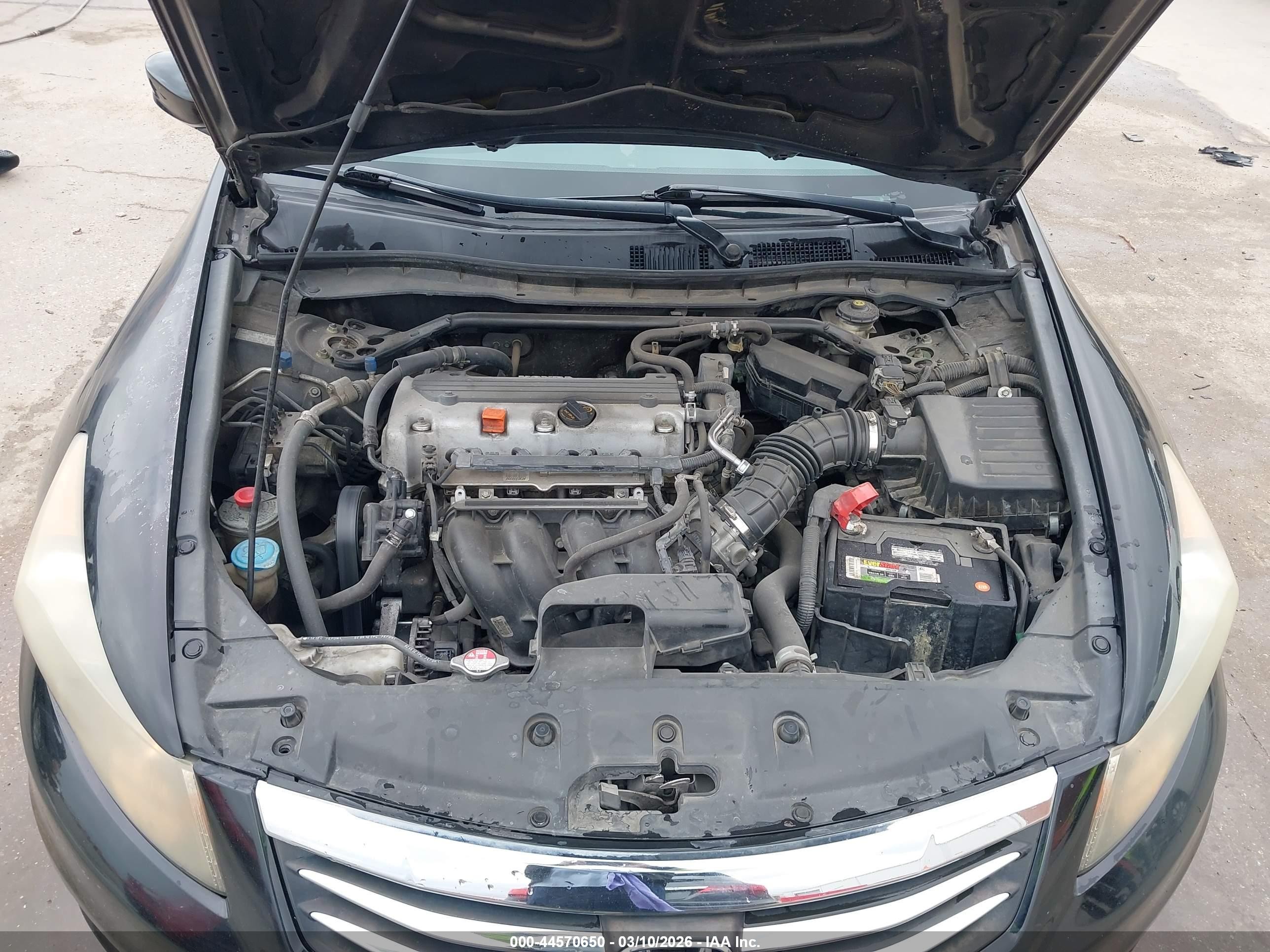 2012 Honda Accord 2.4 Ex Black vin: 1HGCP2F70CA232218