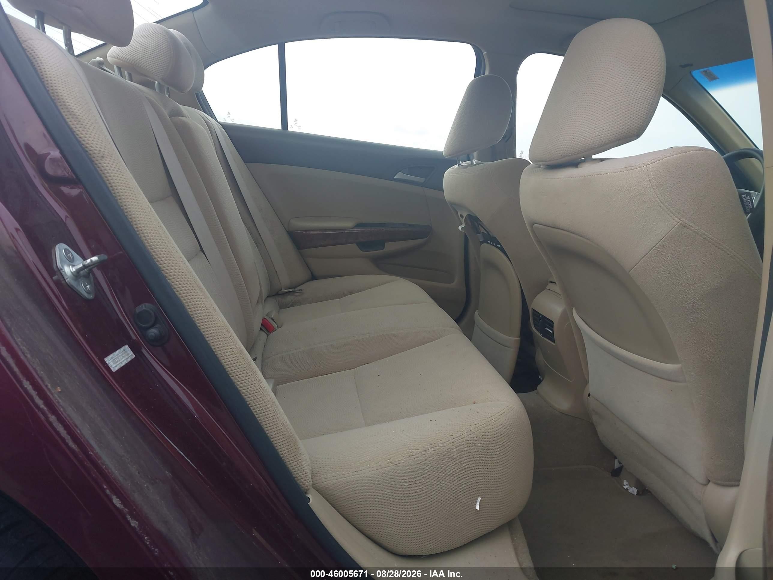 2010 Honda Accord 2.4 Ex Burgundy vin: 1HGCP2F71AA140502