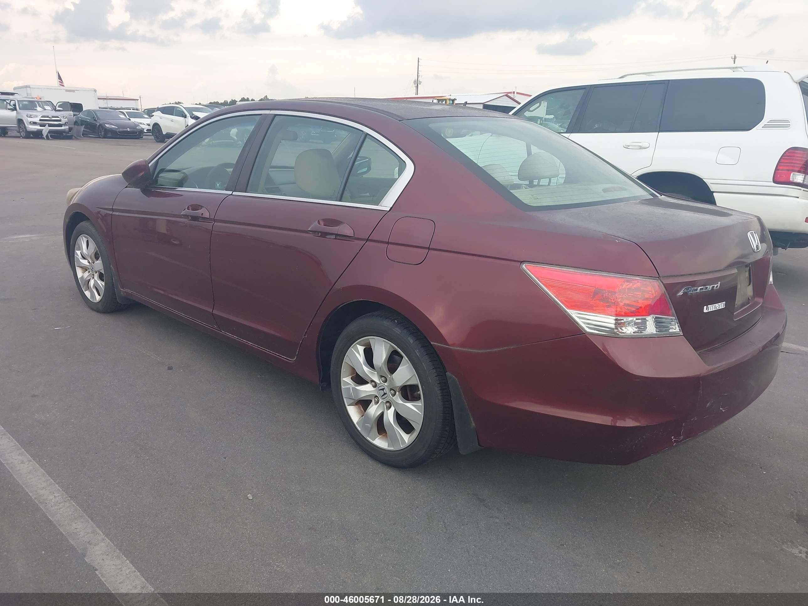 2010 Honda Accord 2.4 Ex Burgundy vin: 1HGCP2F71AA140502